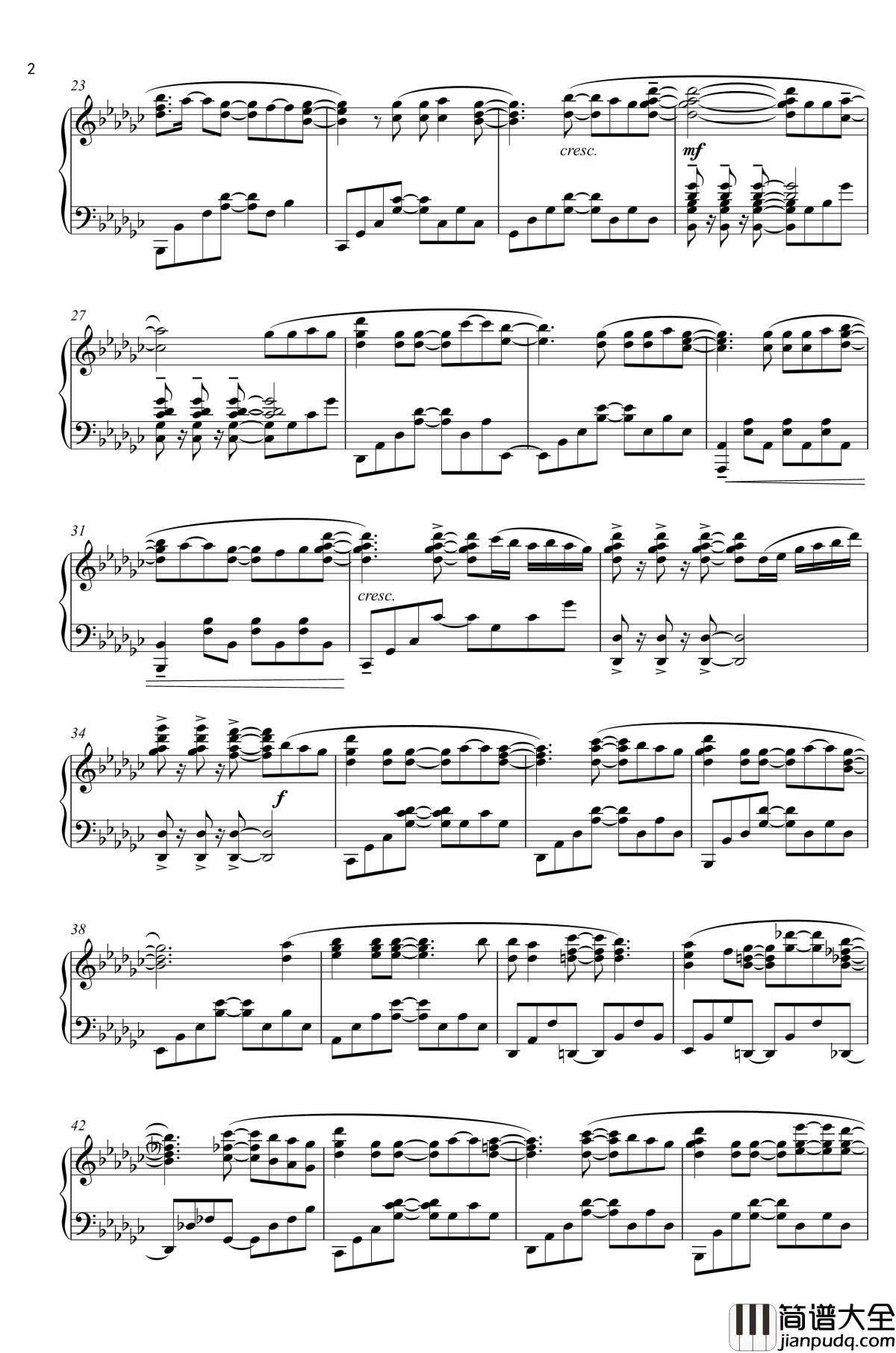 アザレア钢琴谱_TV_SIZE_柑橘味香气_citrus