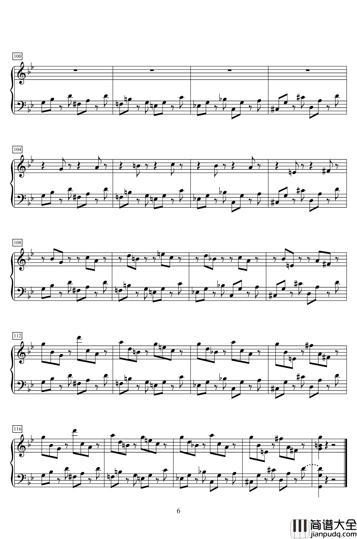 小快板与变奏钢琴谱_KioooS