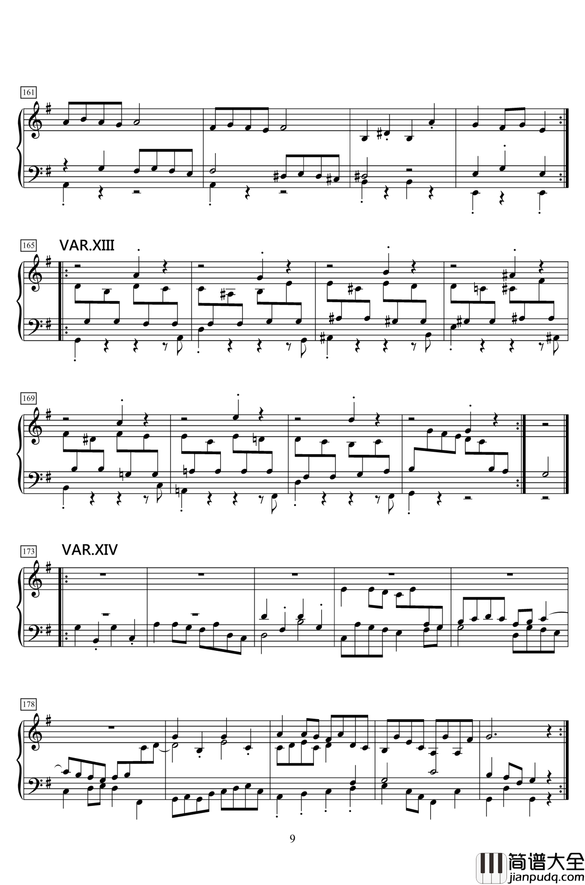 小快板与变奏钢琴谱_KioooS