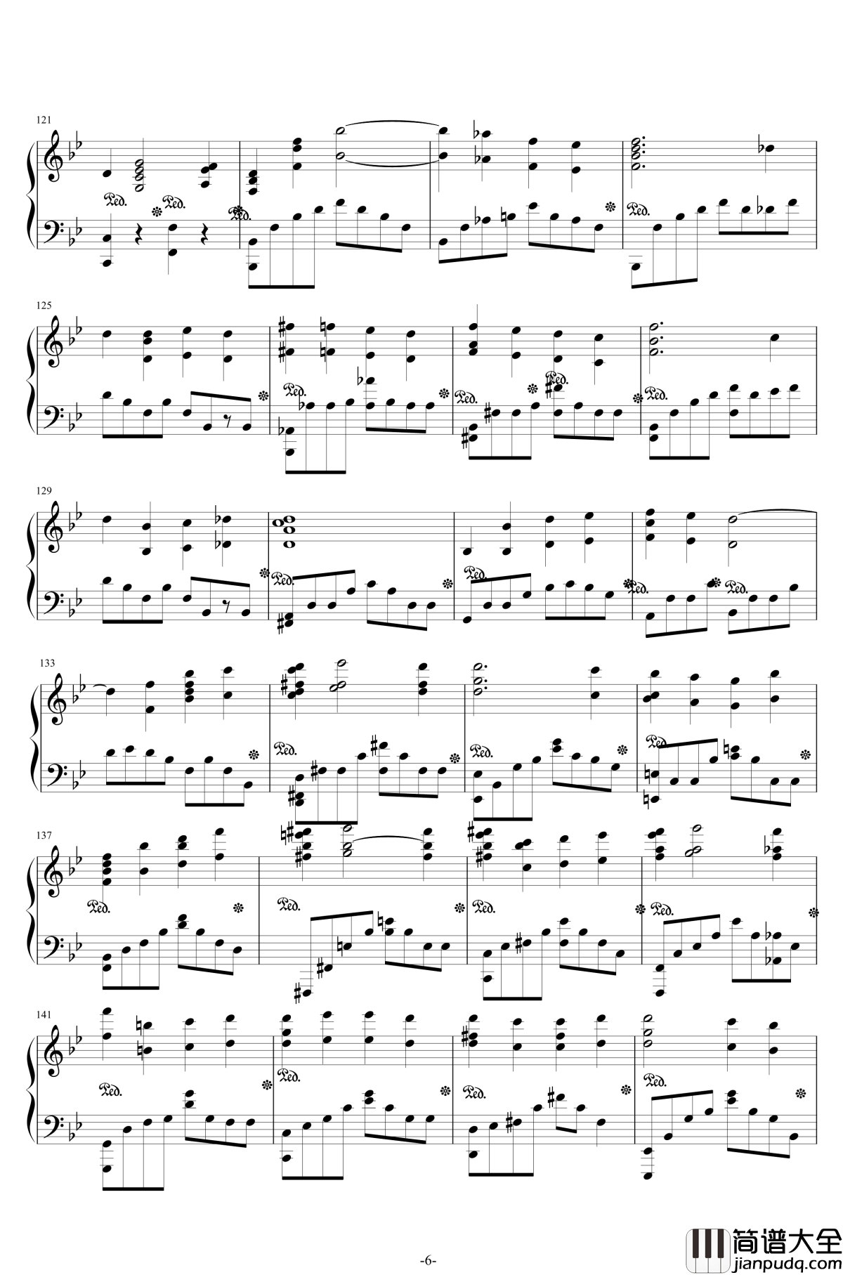 第二钢琴协奏曲钢琴谱__第三乐章独奏版_拉赫马尼若夫_c小调