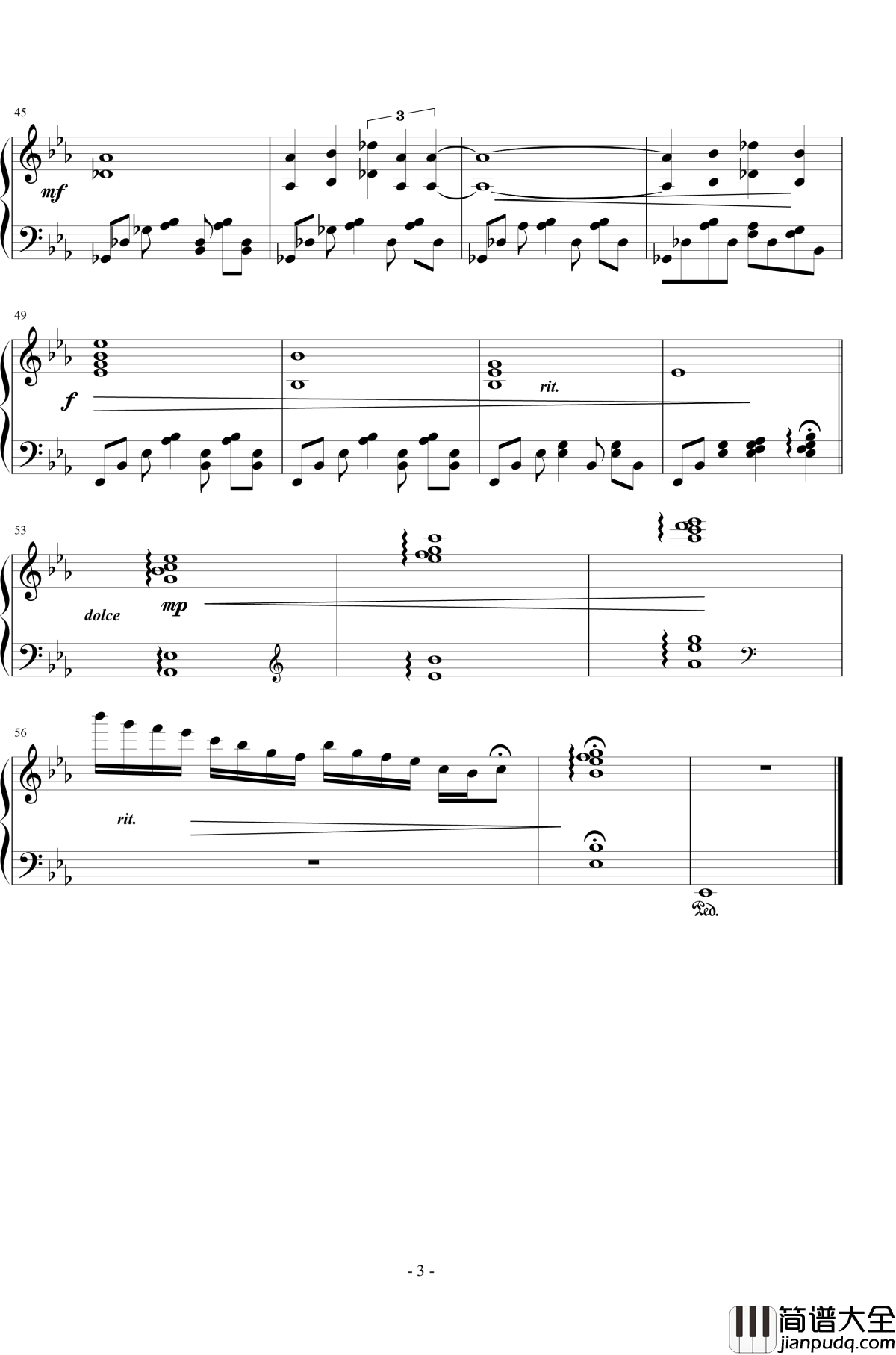 前往的旅途_異世界_王者之喆_钢琴谱