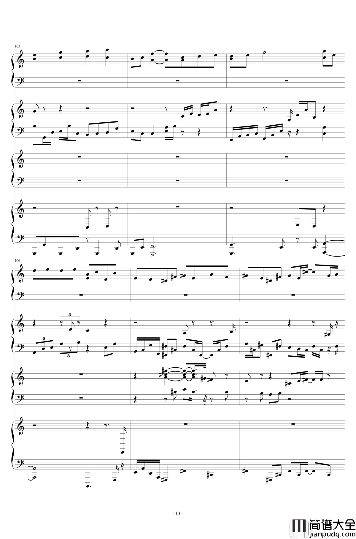 Last_Occultism钢琴谱_东方深秘录_东方project_现世的秘术师