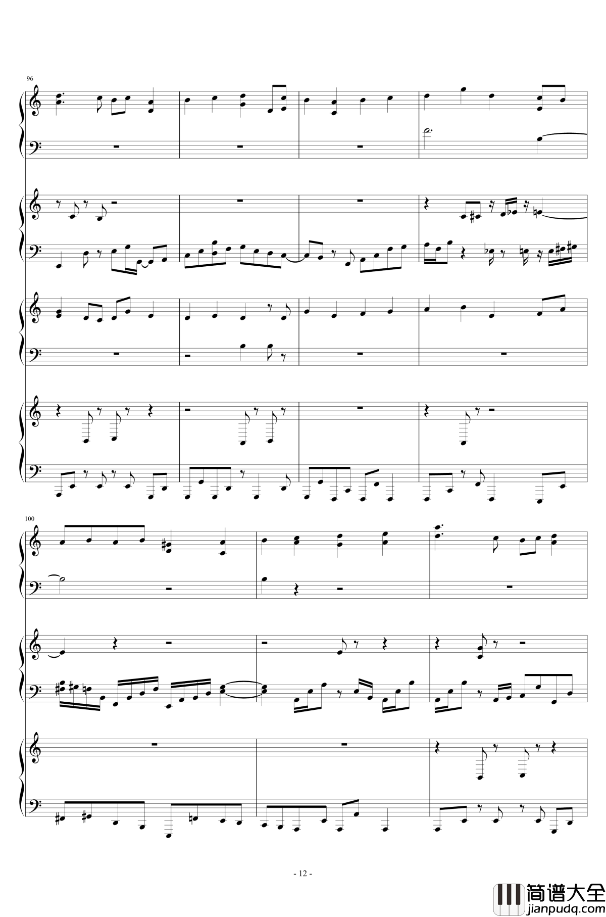 Last_Occultism钢琴谱_东方深秘录_东方project_现世的秘术师