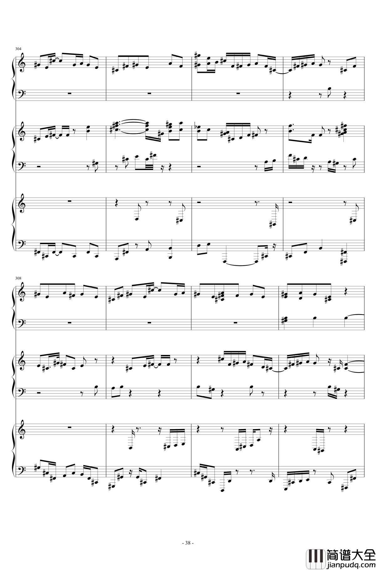 Last_Occultism钢琴谱_东方深秘录_东方project_现世的秘术师