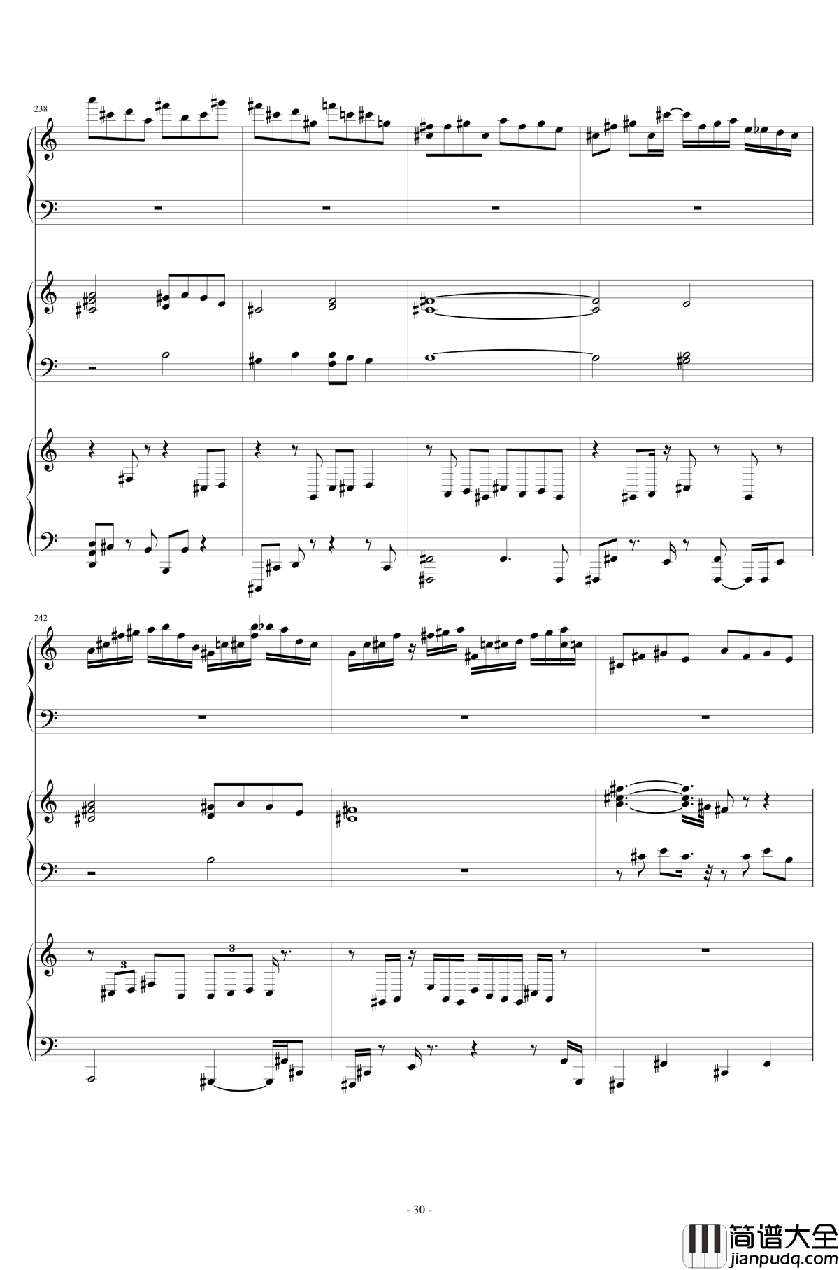 Last_Occultism钢琴谱_东方深秘录_东方project_现世的秘术师