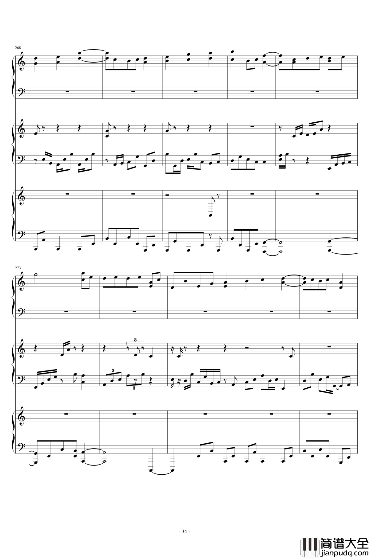 Last_Occultism钢琴谱_东方深秘录_东方project_现世的秘术师