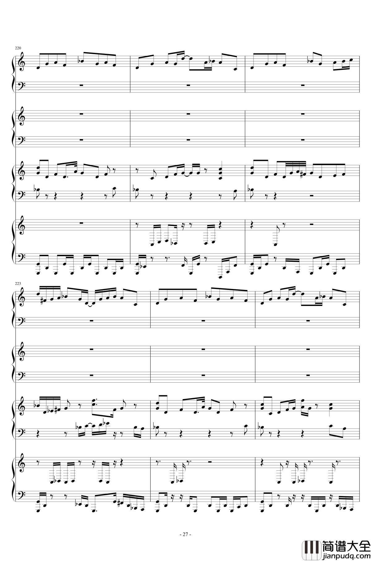 Last_Occultism钢琴谱_东方深秘录_东方project_现世的秘术师