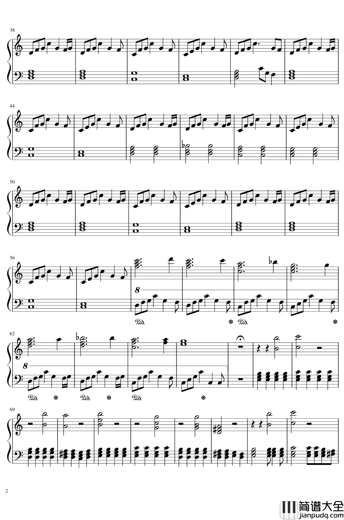 还在这里钢琴谱_王铮亮