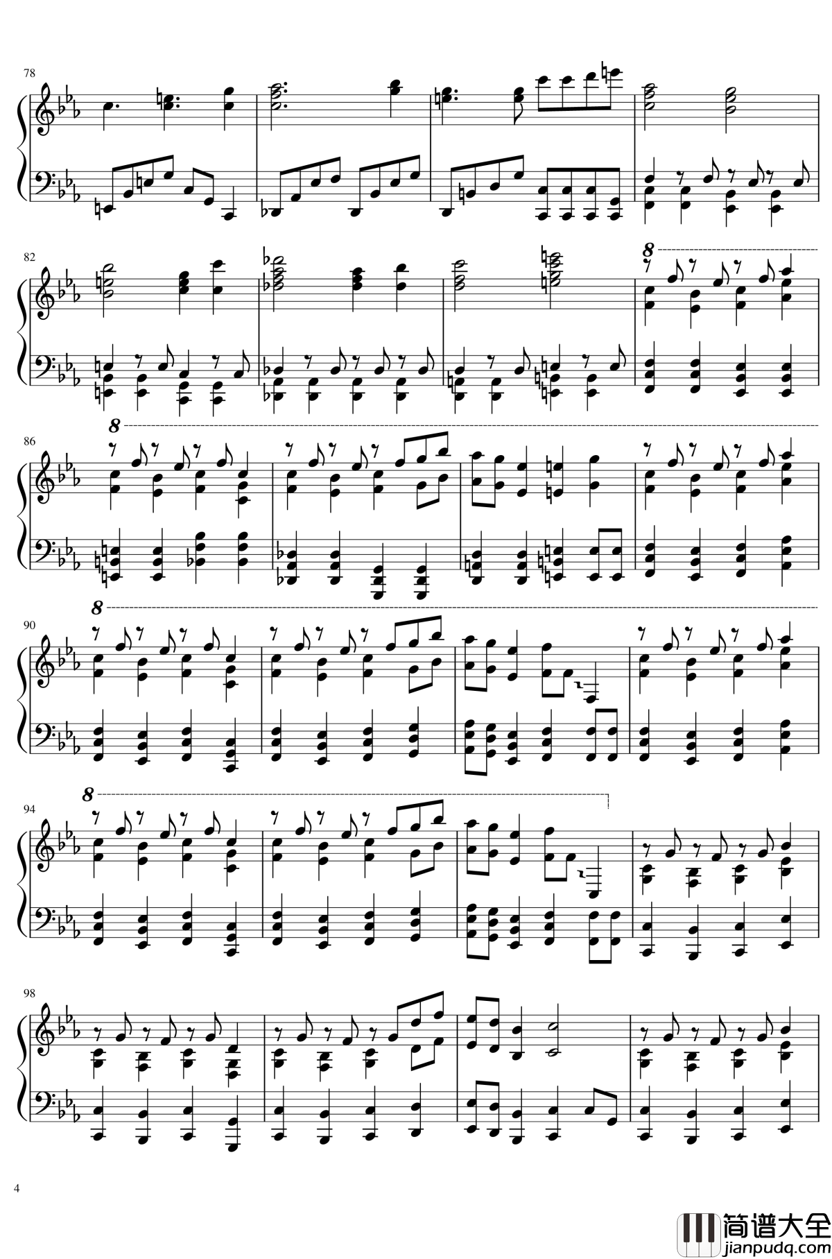 始原のビート钢琴谱_东方辉针城_东方project_触手猴_Pristine_Beat