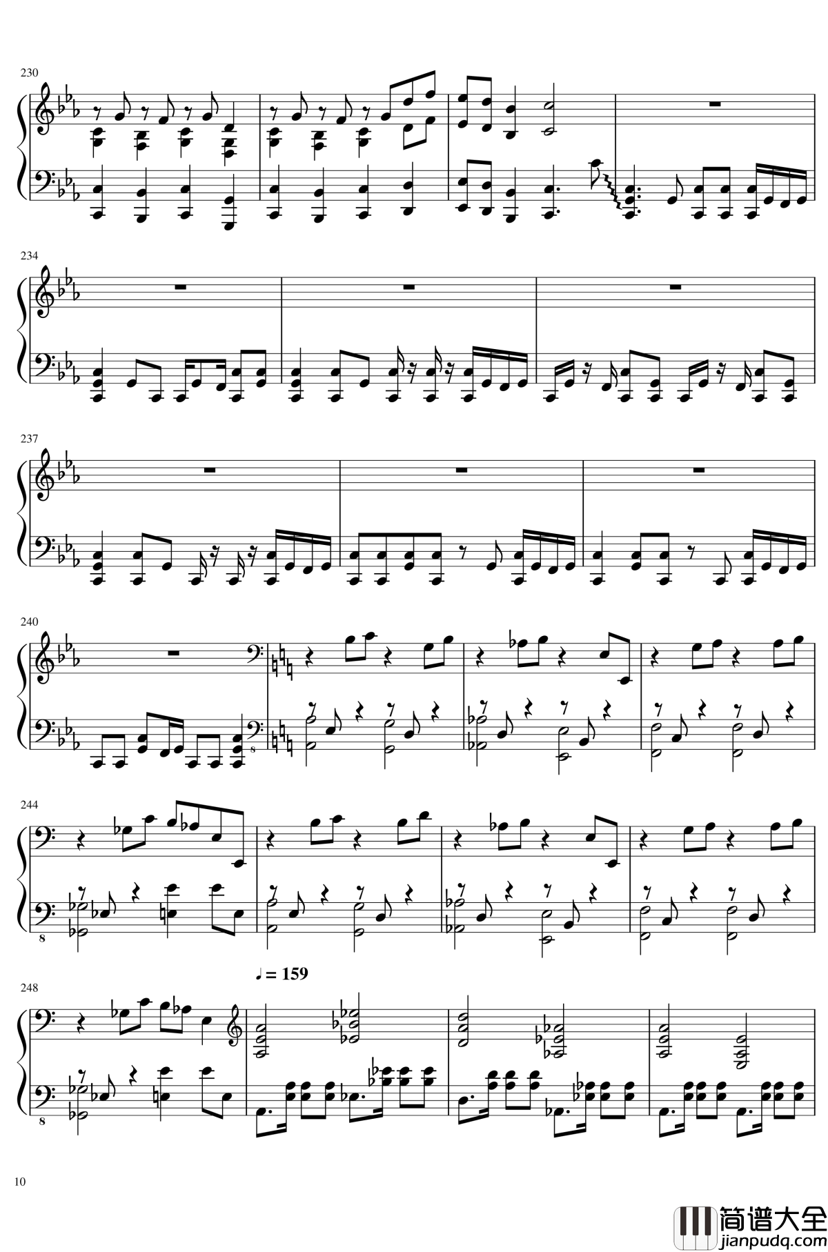 始原のビート钢琴谱_东方辉针城_东方project_触手猴_Pristine_Beat