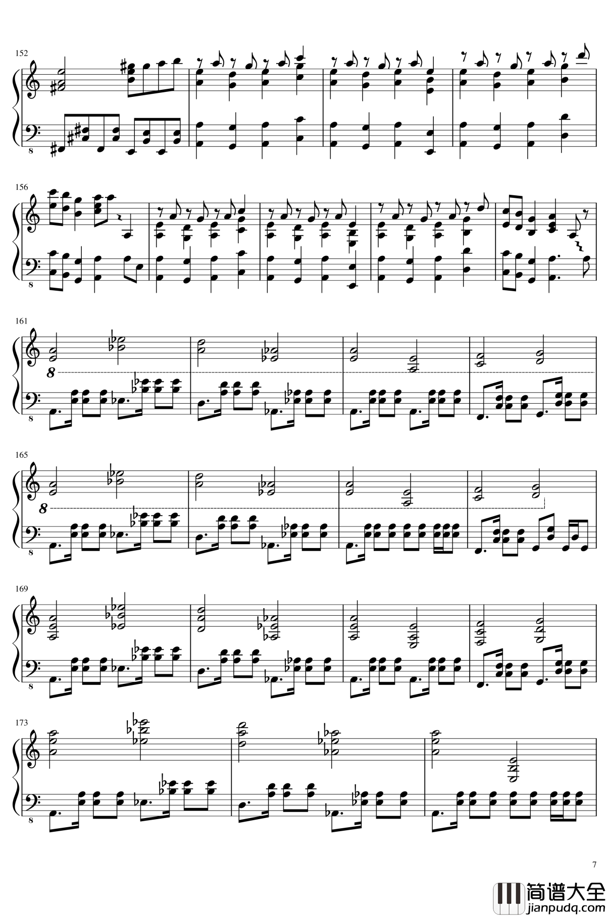 始原のビート钢琴谱_东方辉针城_东方project_触手猴_Pristine_Beat