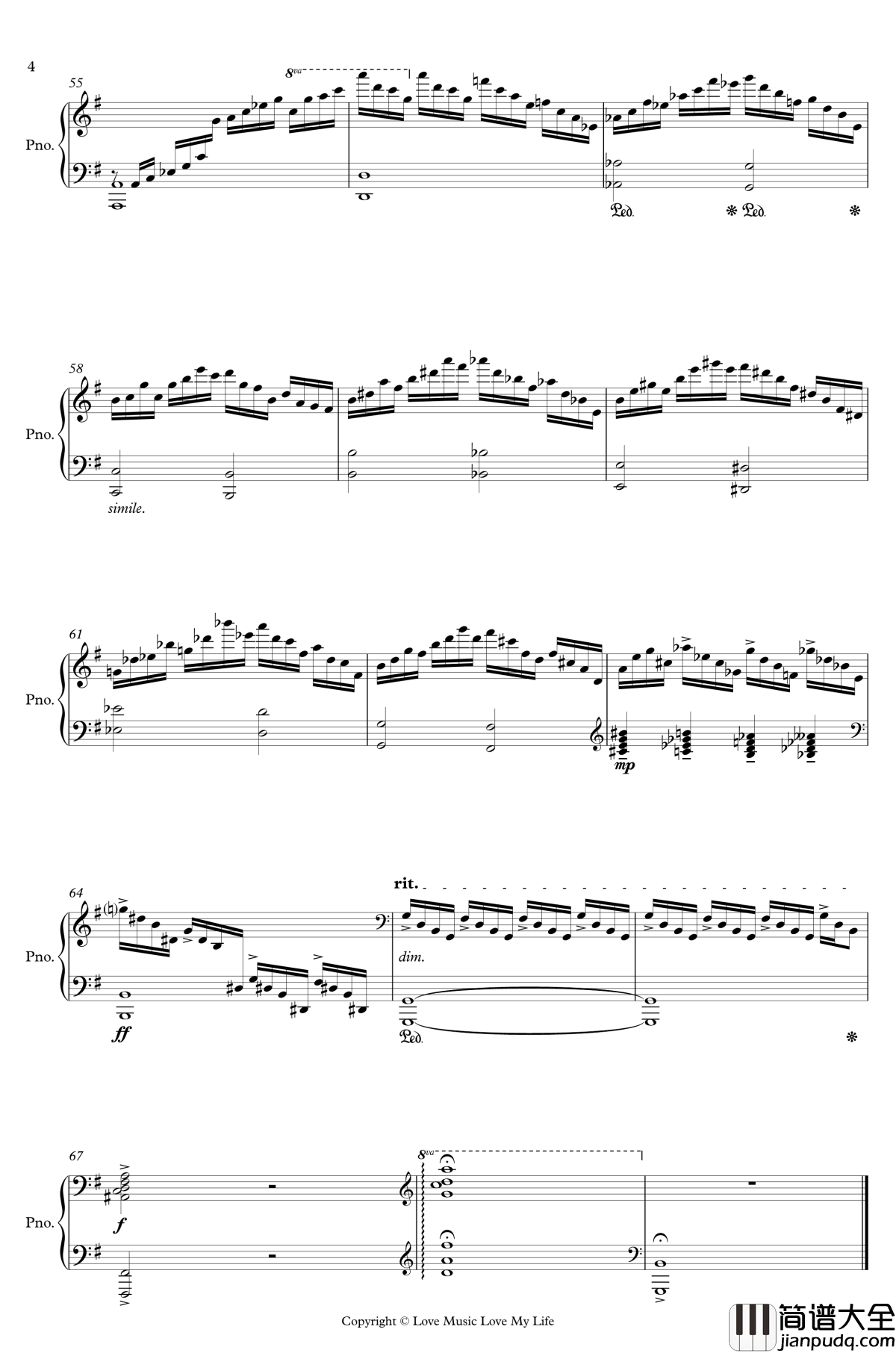 Etudes钢琴谱_Op._2_No._1_爱音乐，爱生活