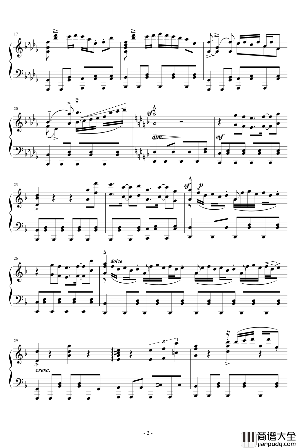 東の国の眠らない夜钢琴谱_触手猴