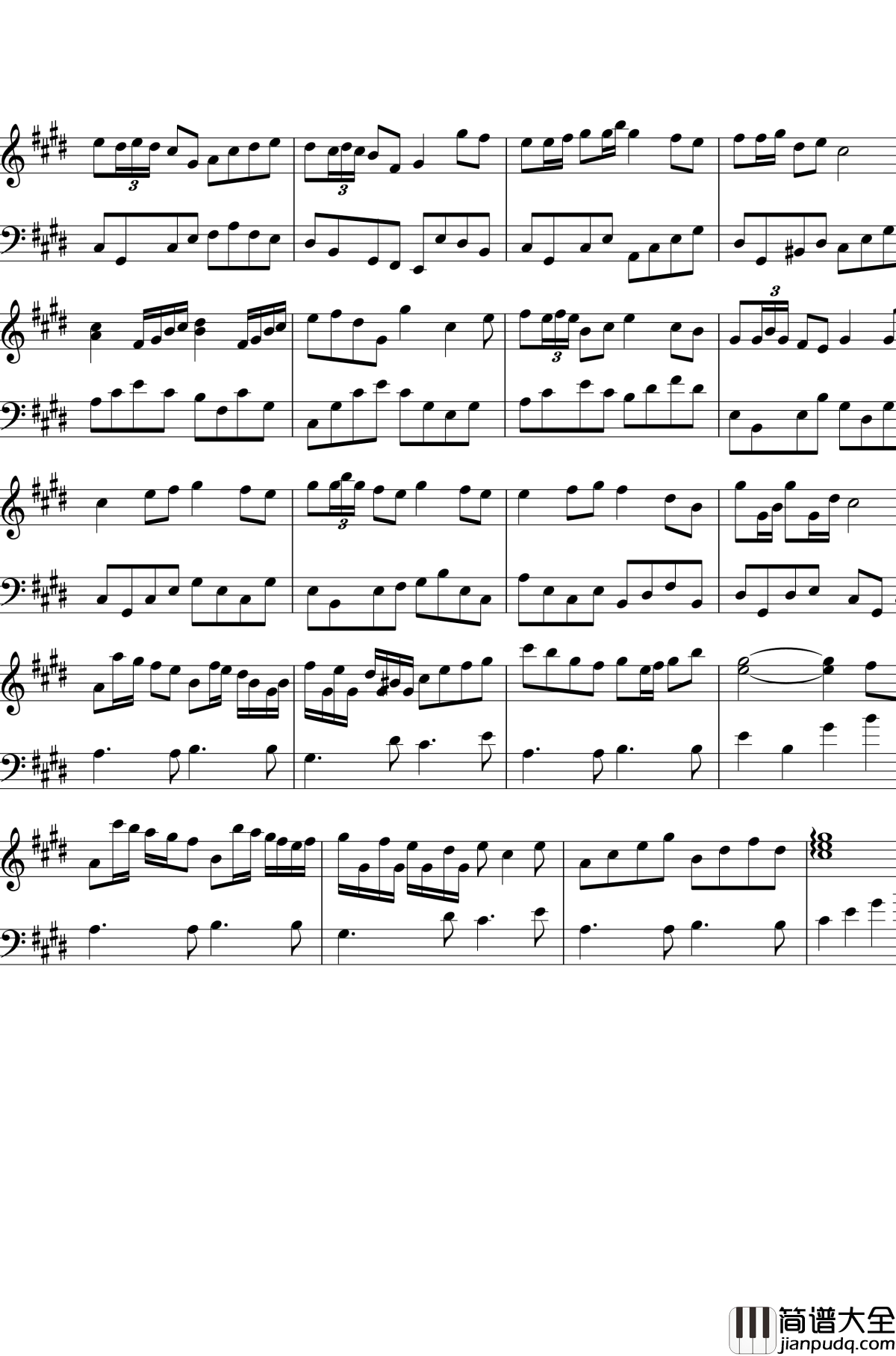 春之动钢琴谱_Handsome_Ju