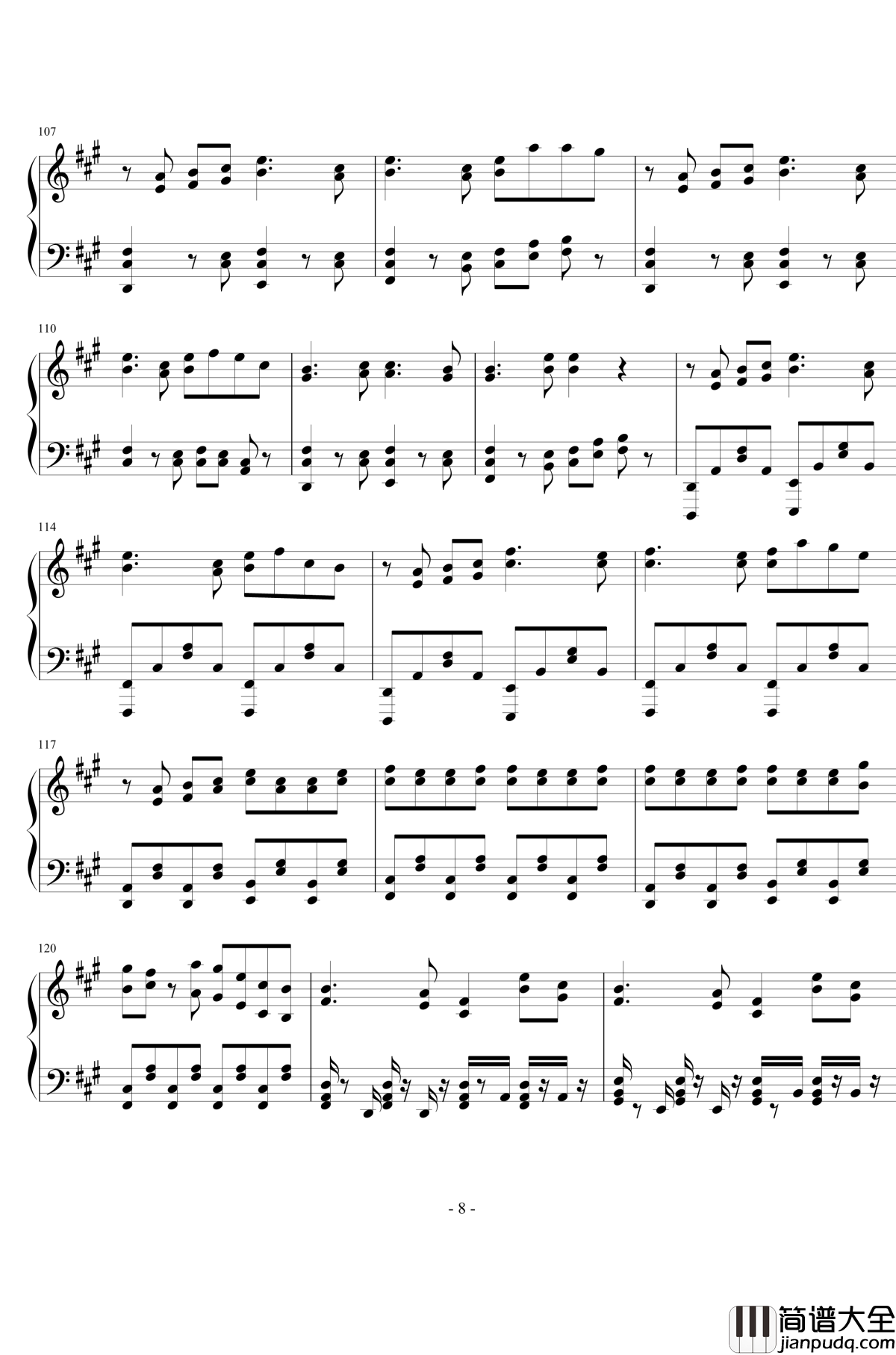 Masayoshi_Minoshima钢琴谱_斑鸠