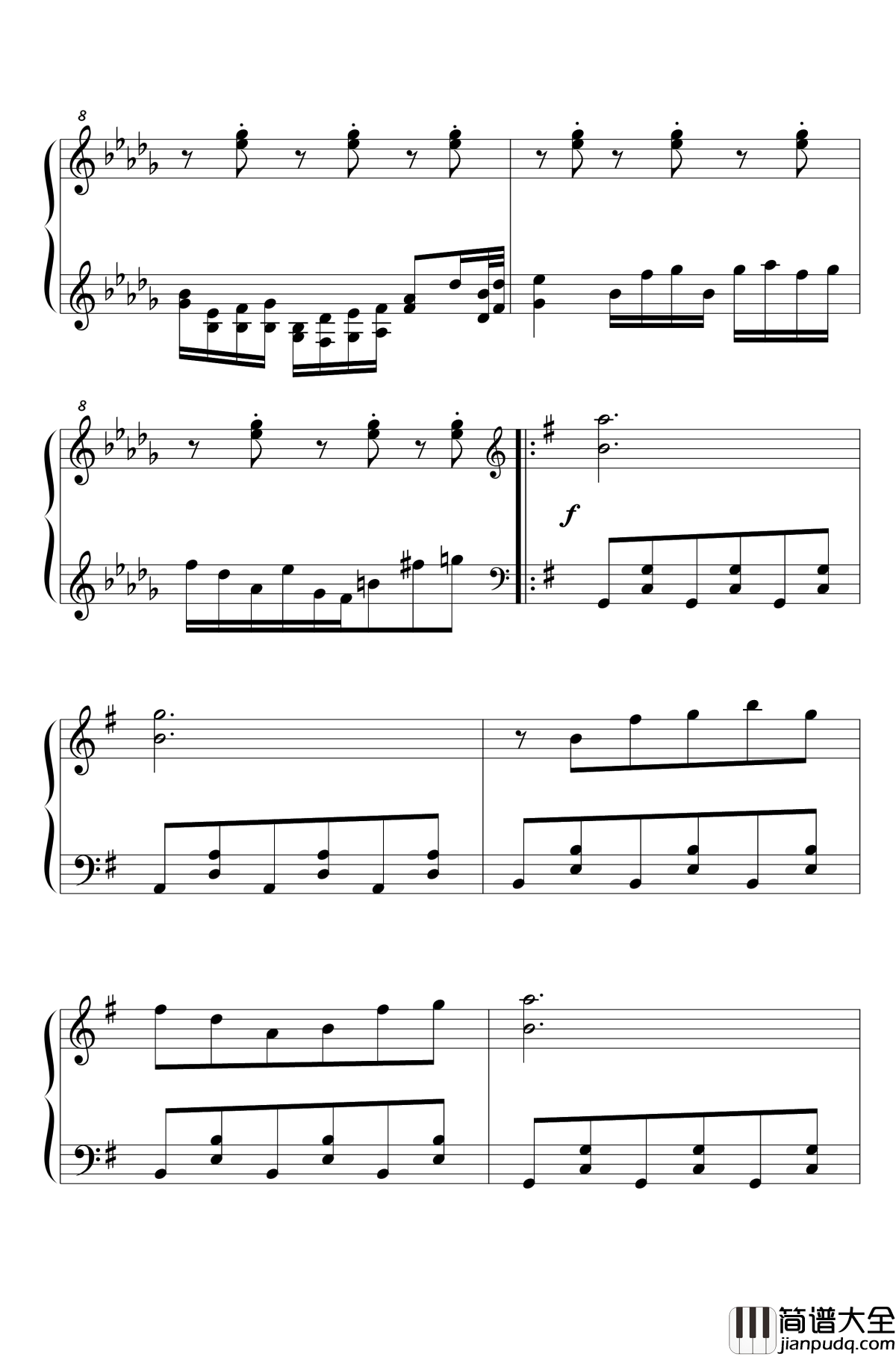 今昔幻想乡钢琴谱_Flower_Land_今昔幻想郷_东方project_东方花映塚