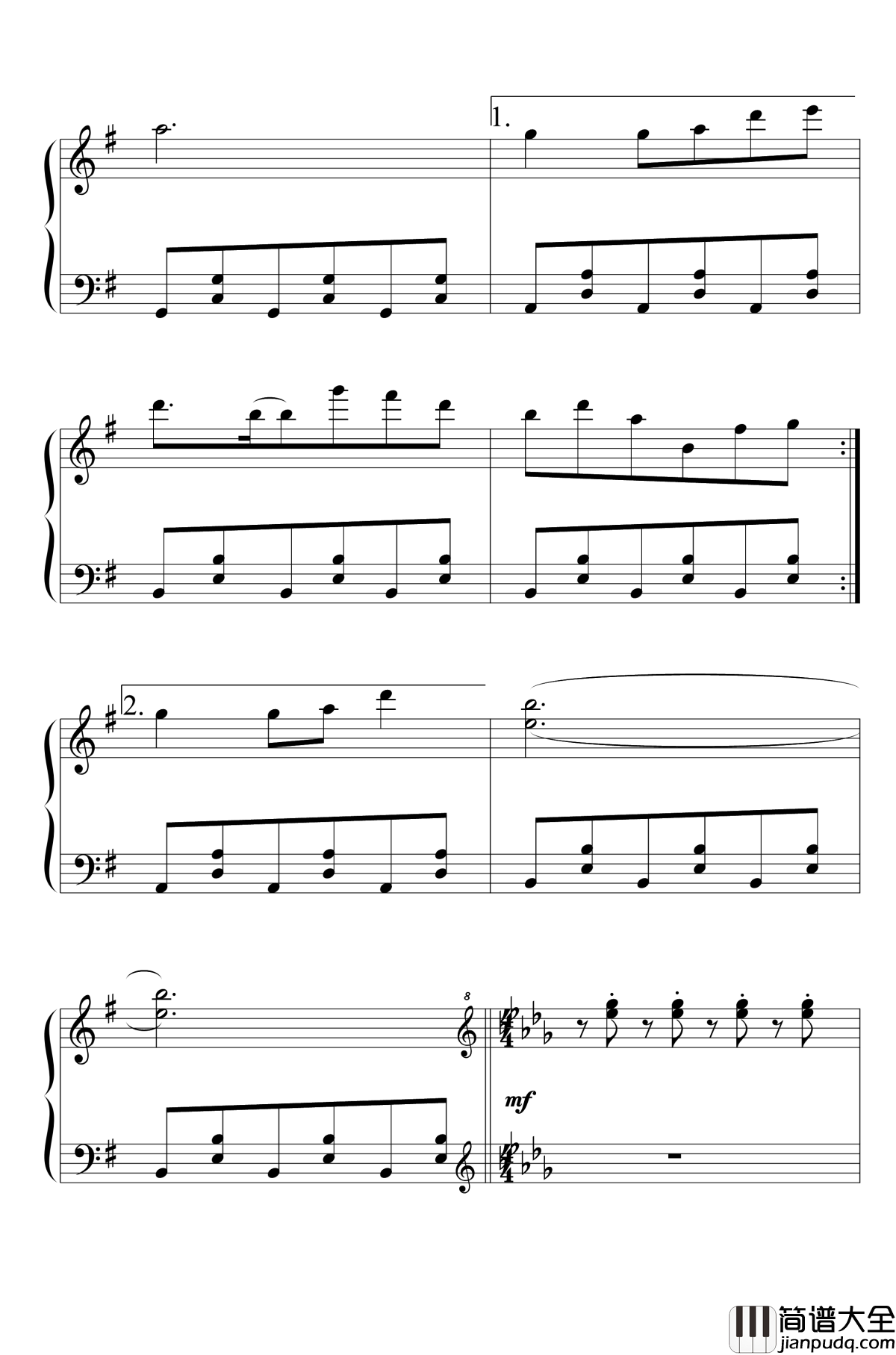 今昔幻想乡钢琴谱_Flower_Land_今昔幻想郷_东方project_东方花映塚