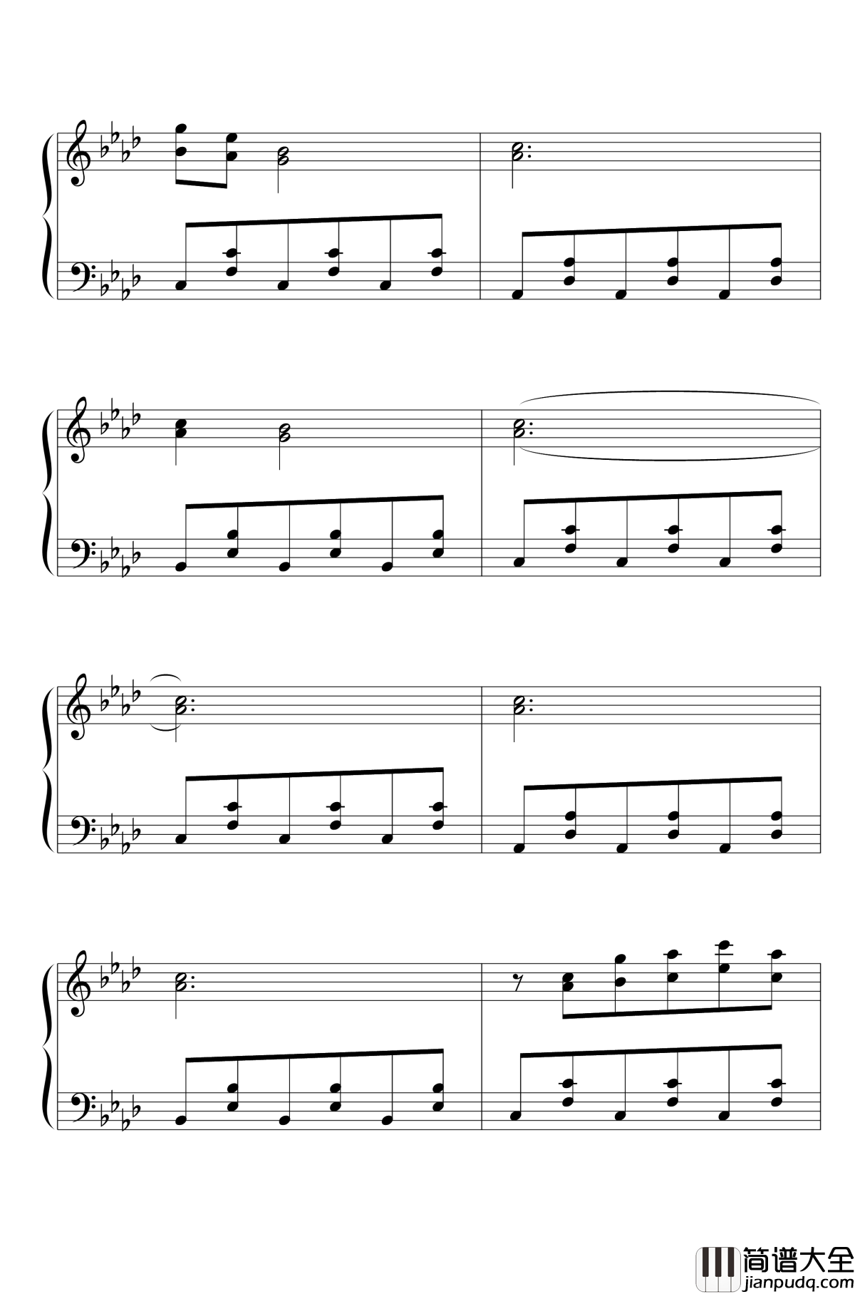 今昔幻想乡钢琴谱_Flower_Land_今昔幻想郷_东方project_东方花映塚