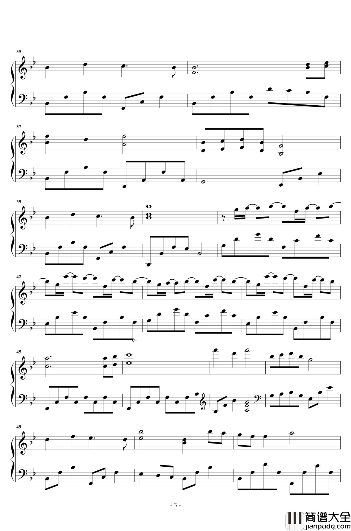 国王与乞丐钢琴谱_抒情独奏_华晨宇