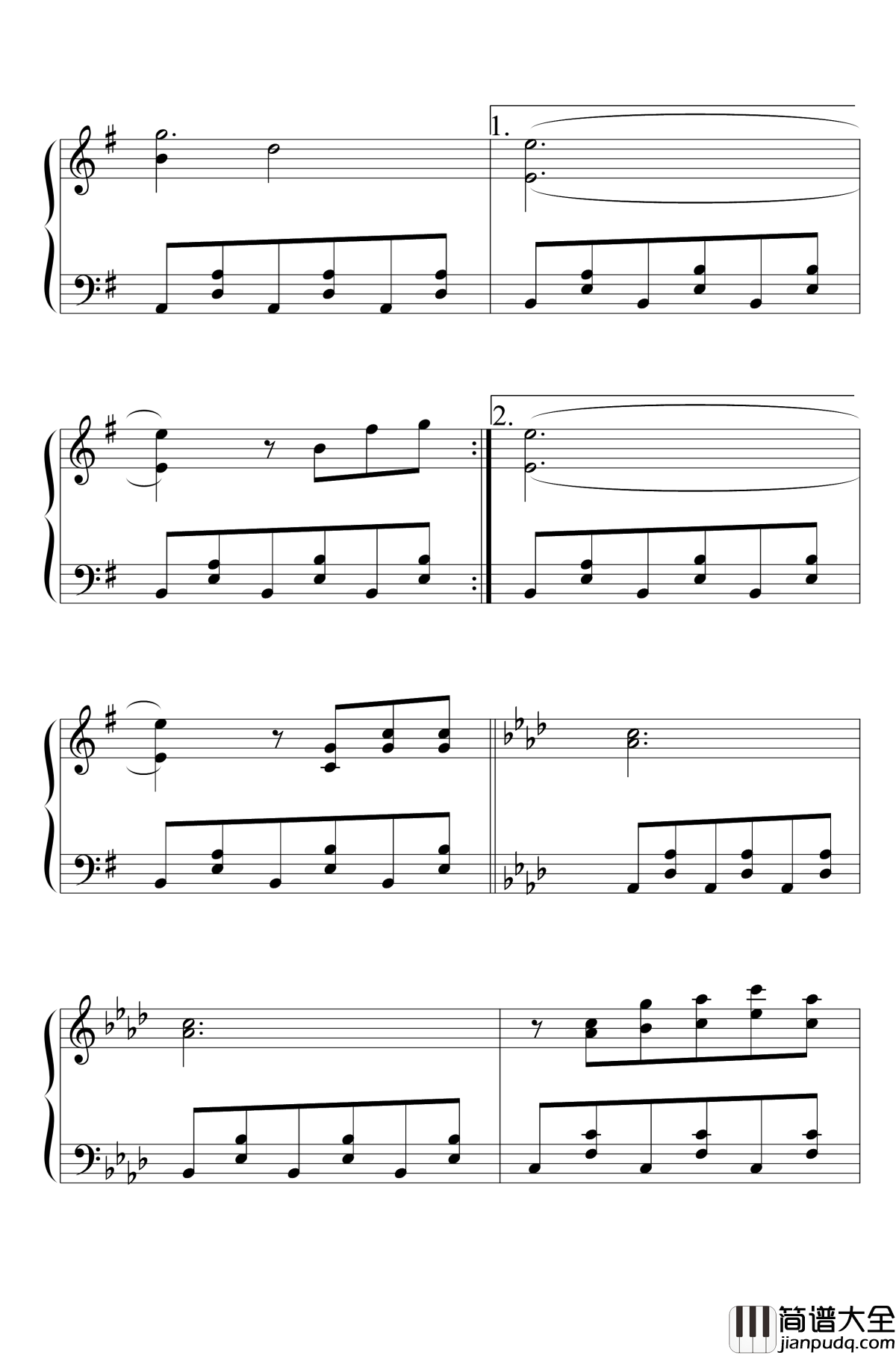 今昔幻想乡钢琴谱_Flower_Land_今昔幻想郷_东方project_东方花映塚