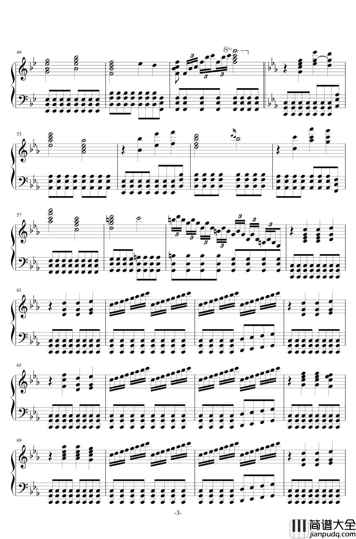 Strengh_of_the_thousand_men钢琴谱_two_steps_from_hell