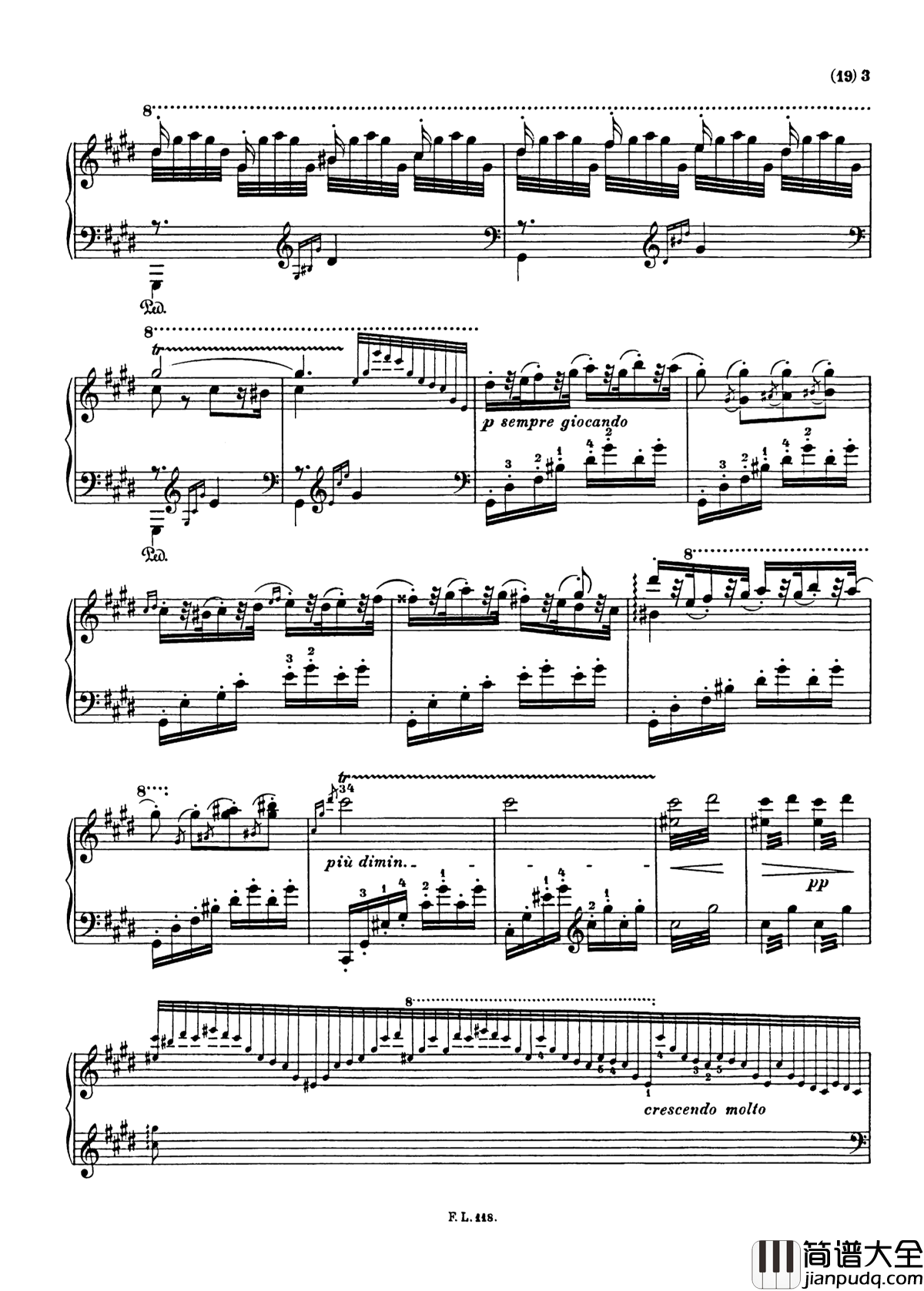 匈牙利狂想曲第二号钢琴谱_Hungarian_Rhapsody,_S._244___No._2_in_C_Sharp_Minor_李斯特