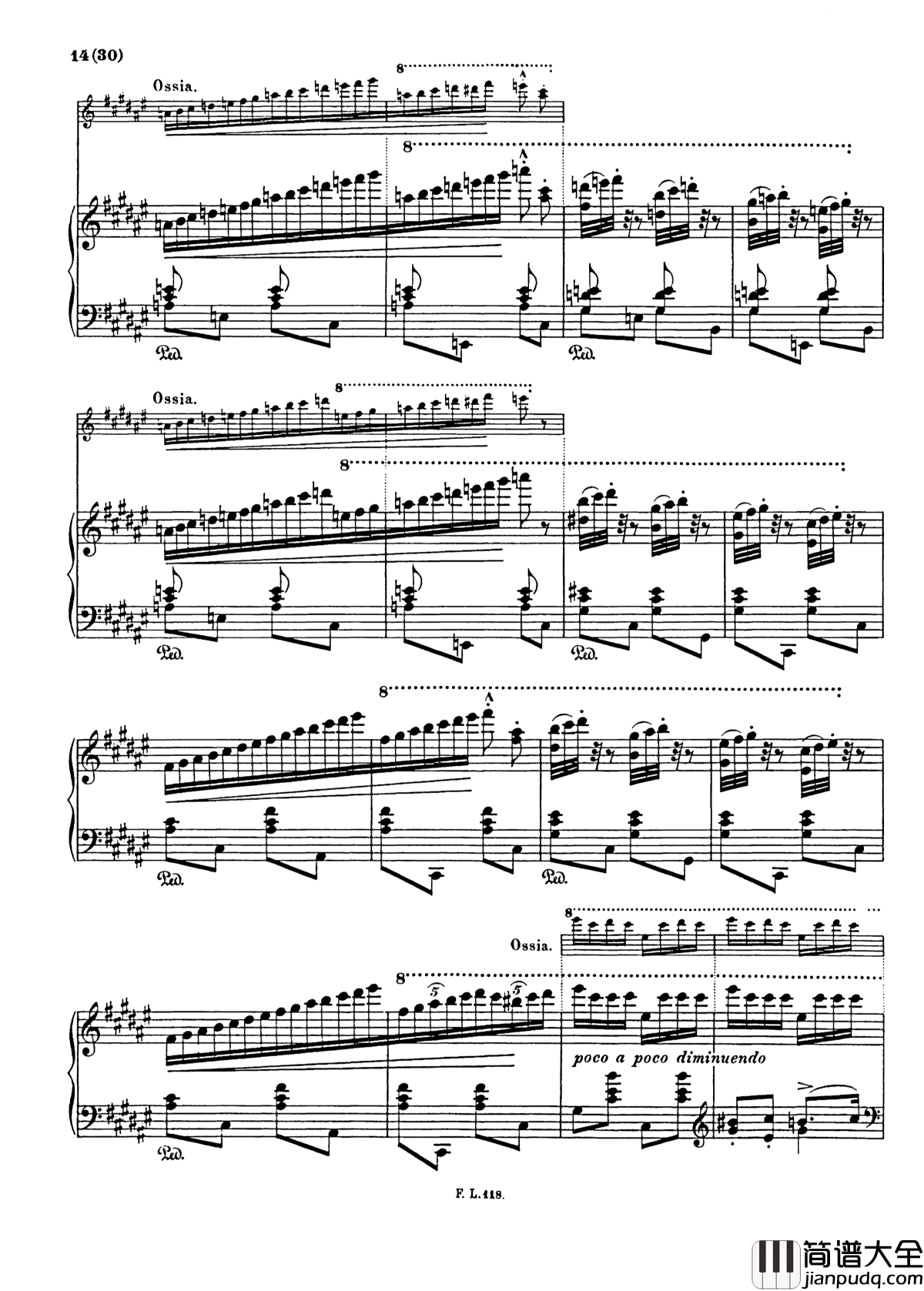 匈牙利狂想曲第二号钢琴谱_Hungarian_Rhapsody,_S._244___No._2_in_C_Sharp_Minor_李斯特