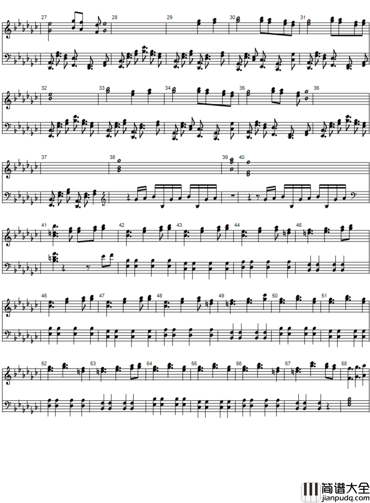 永远的巫女钢琴编配版钢琴谱_东方灵异传_zun