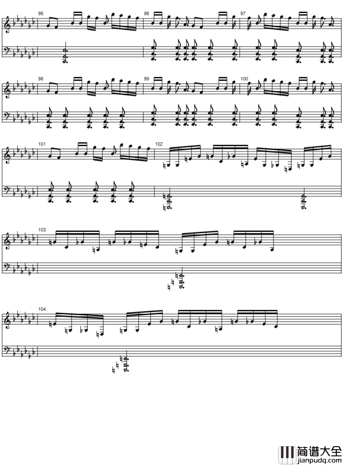 永远的巫女钢琴编配版钢琴谱_东方灵异传_zun