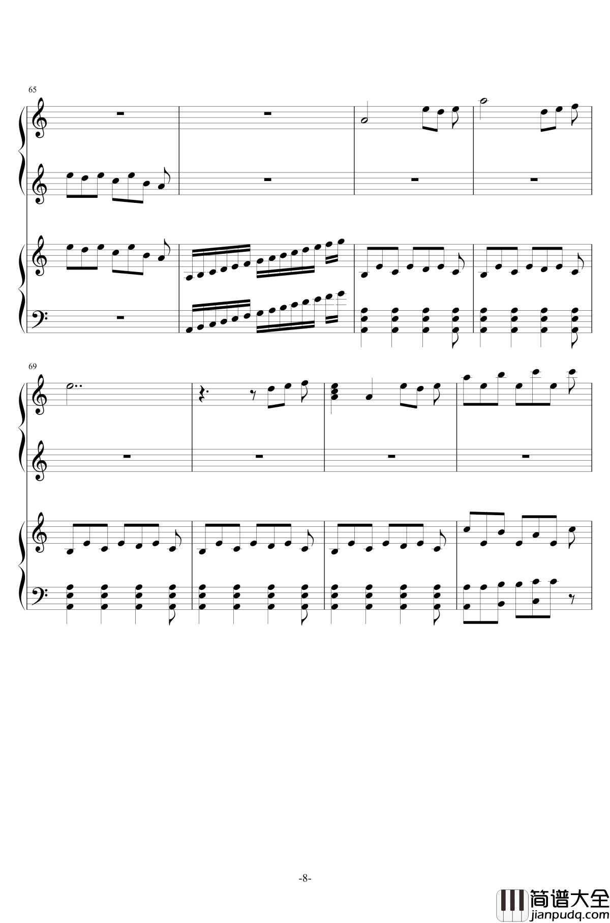 United_We_Stand_Divided_We_Fall钢琴谱_TwoStepsFromHell