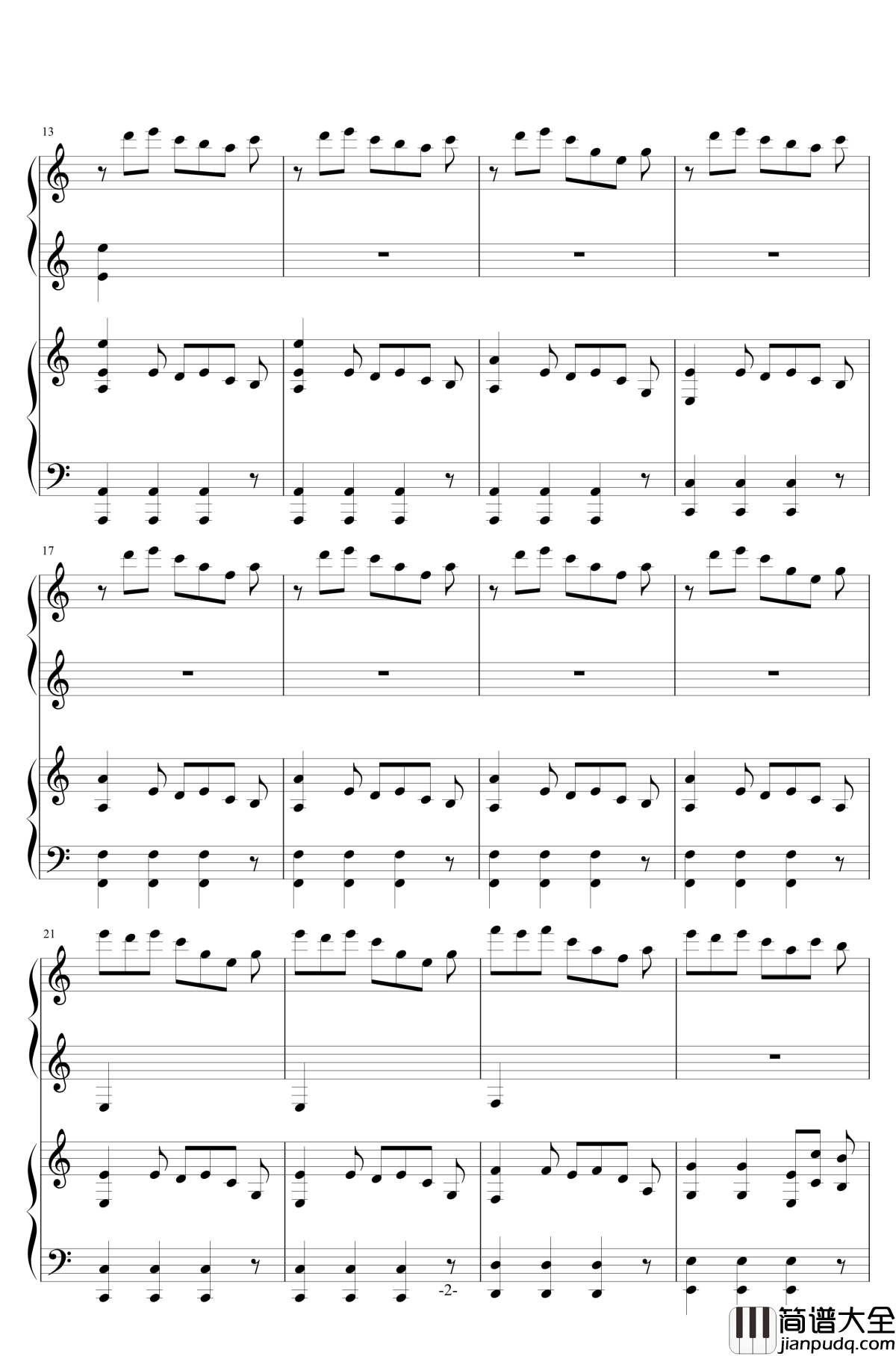 United_We_Stand_Divided_We_Fall钢琴谱_TwoStepsFromHell