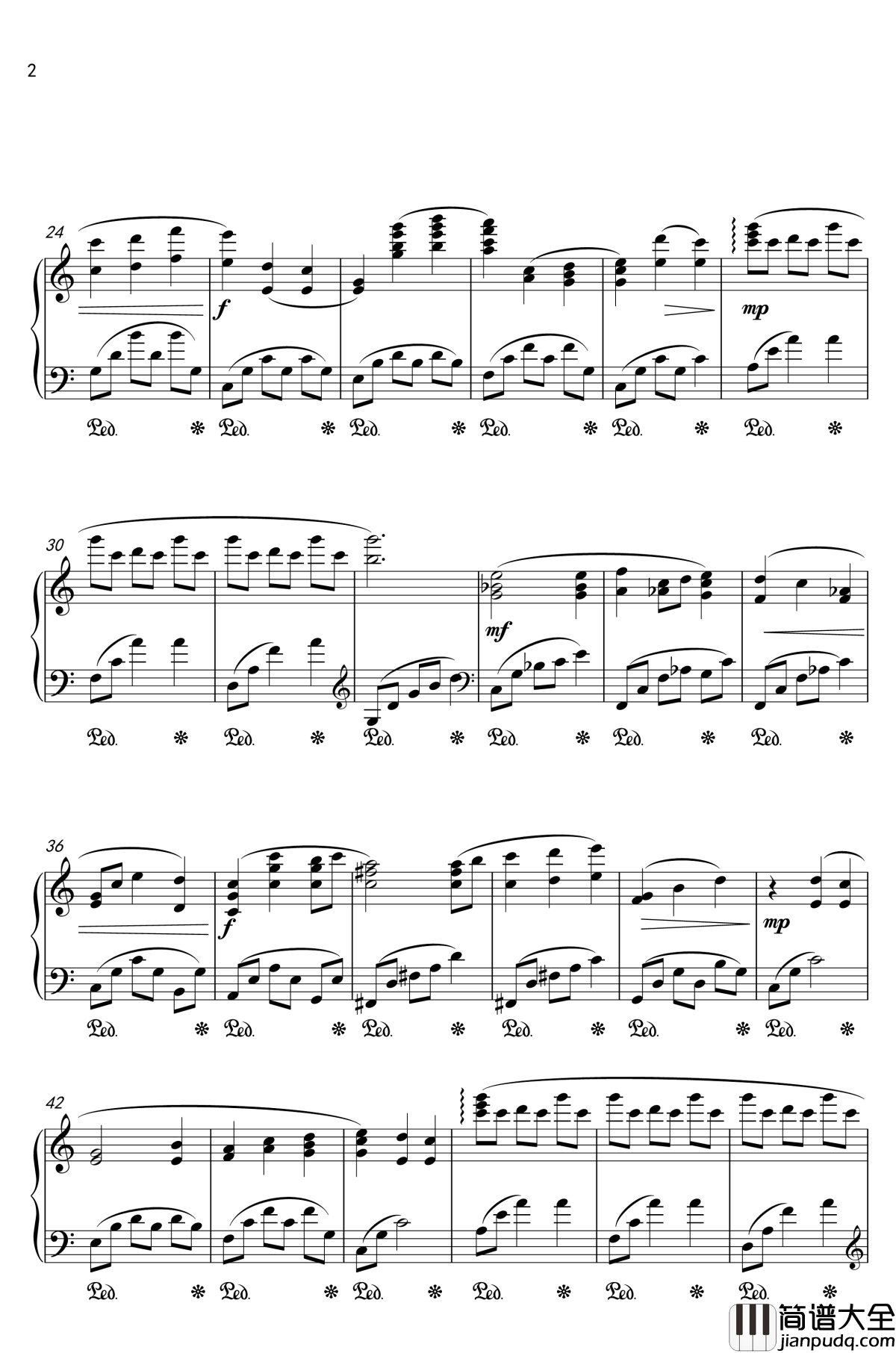 情话集钢琴谱_在林间_吴桐