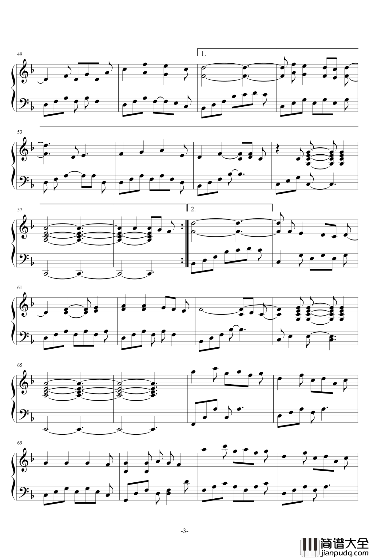 雅尼钢琴谱_Yanni