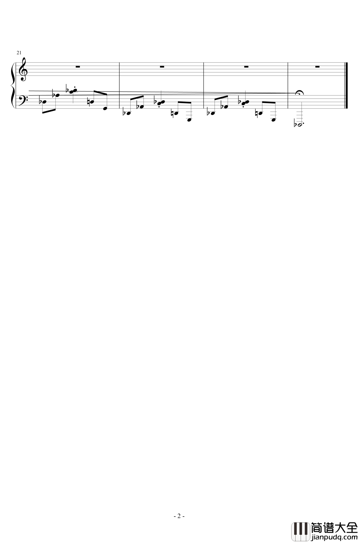 恐怖深淵钢琴谱_病房配樂_王者之喆