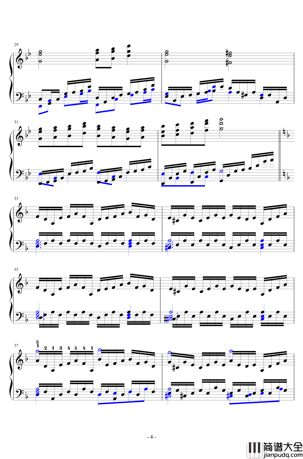 飘上月球、不死之烟钢琴谱_东方永夜抄_东方project