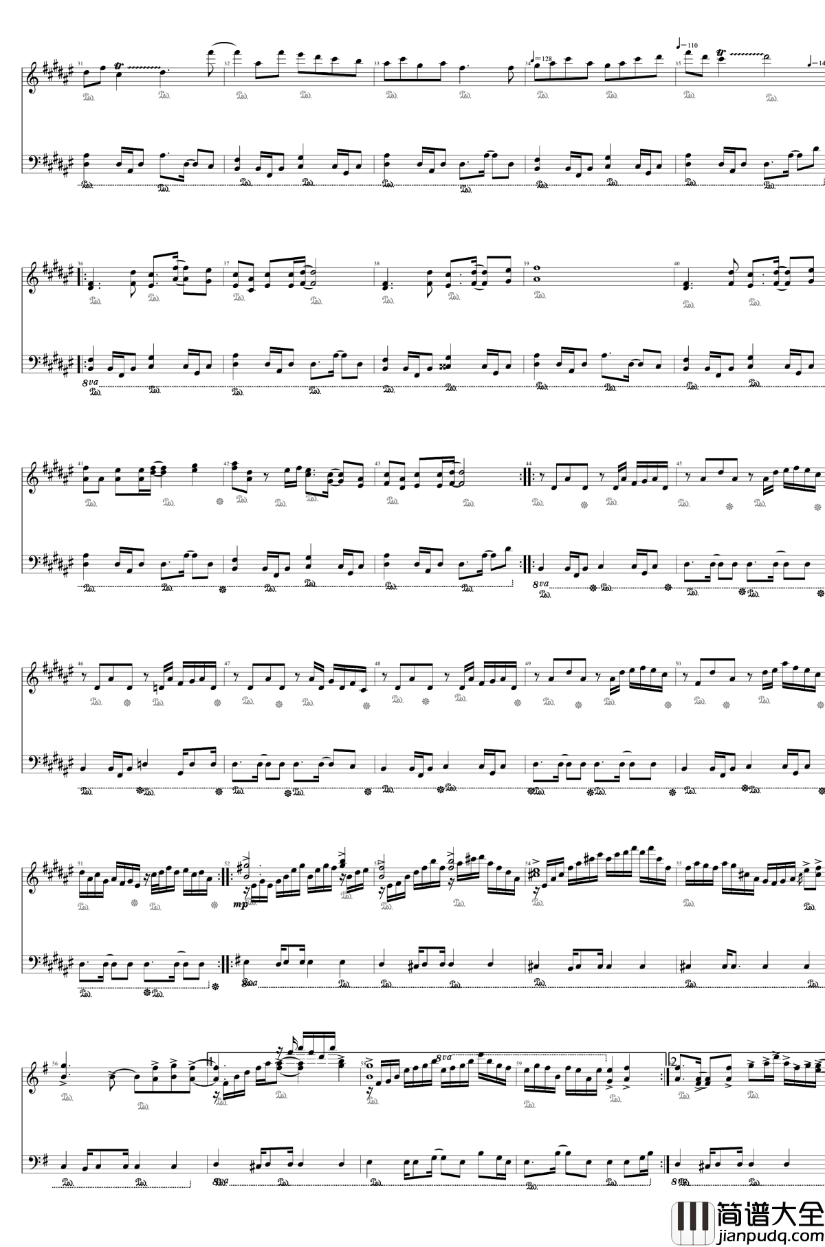 上海红茶馆_Chinese_Tea.钢琴谱_梦违科学世纪ver_东方project