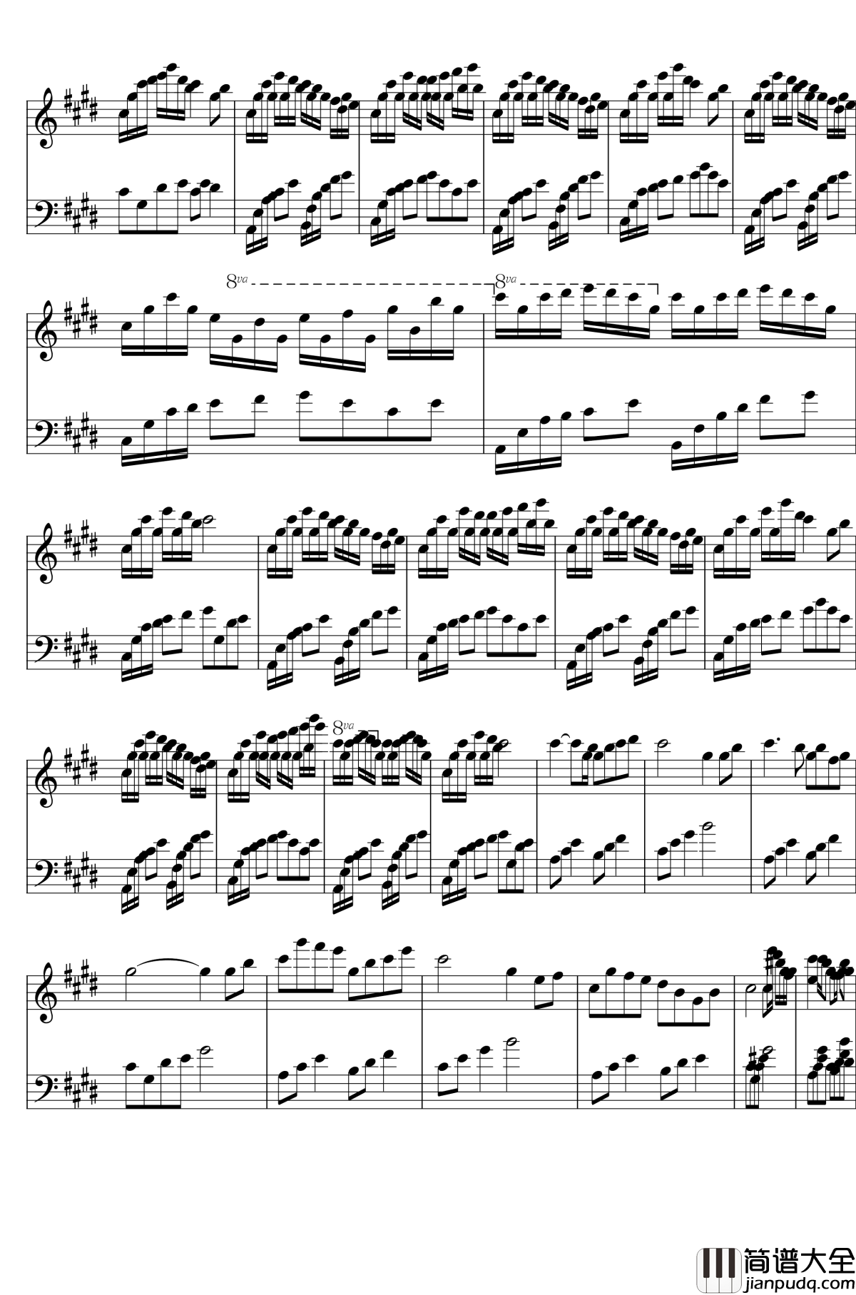 Leave_Me_Alone钢琴谱_Handsome_Ju