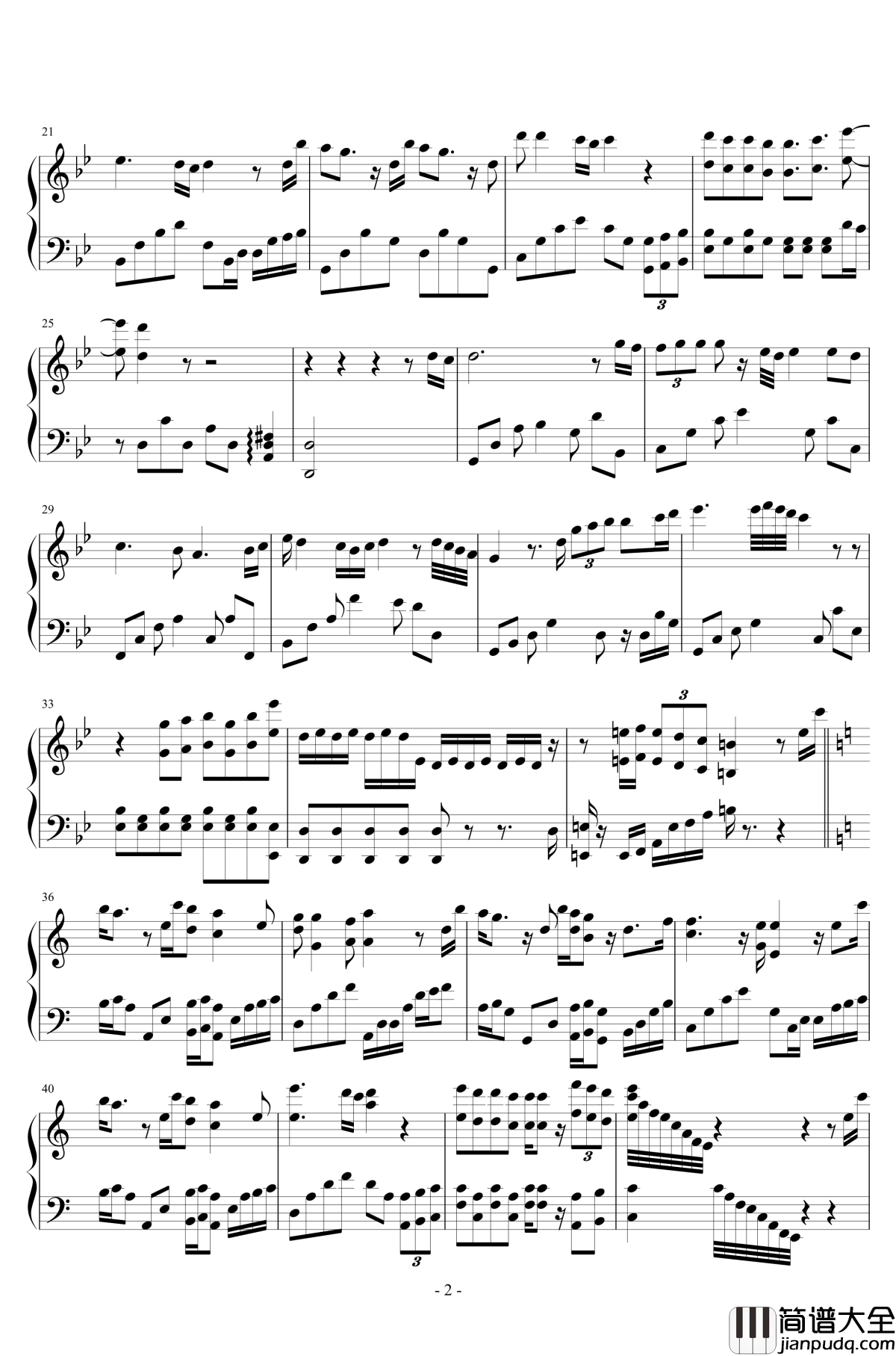 你在何地钢琴谱_张国荣