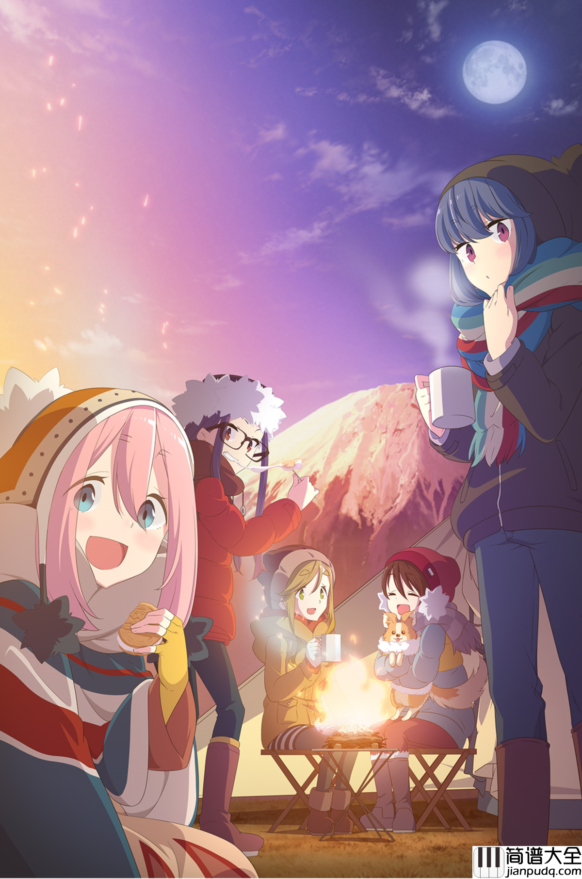 摇曳露营OP钢琴谱_SHINY_DAYS