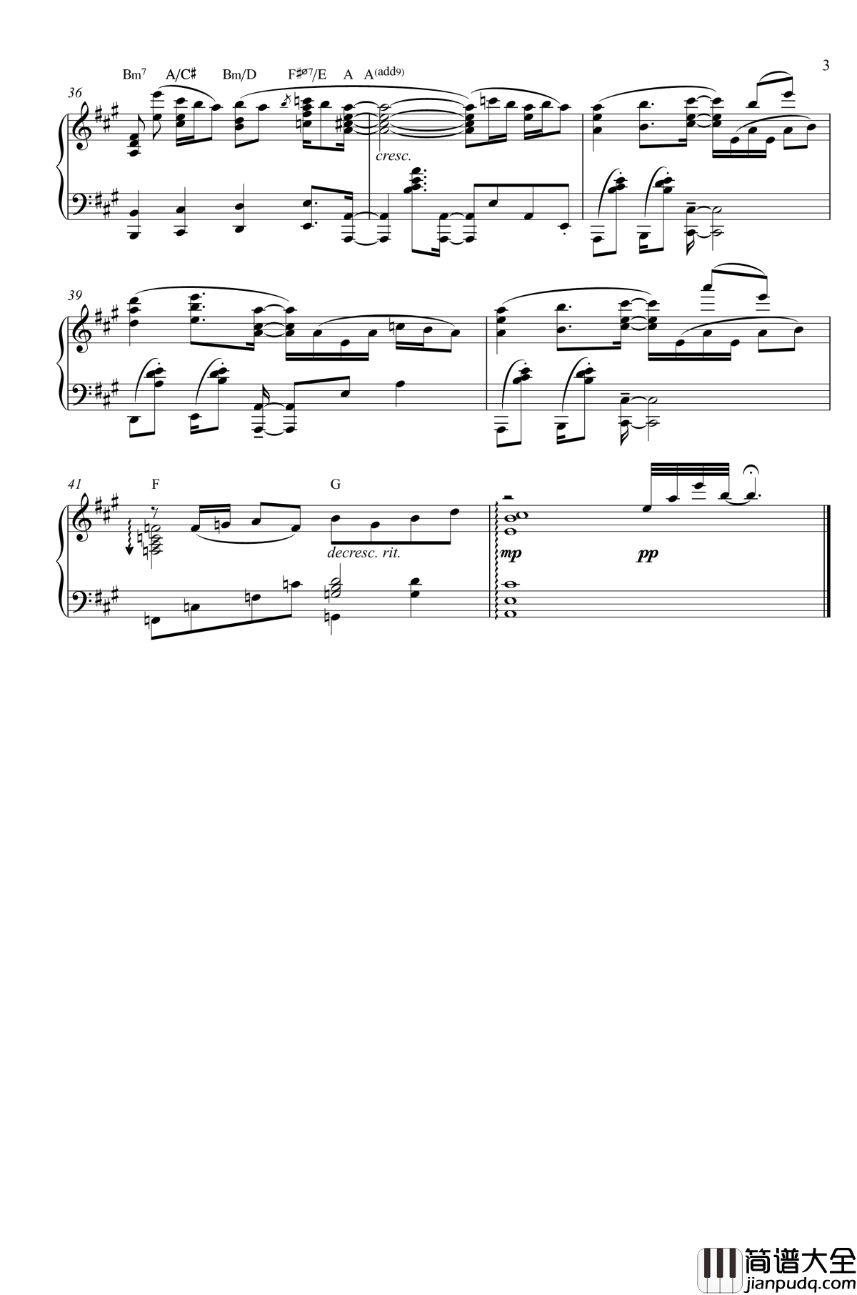 摇曳露营OP钢琴谱_SHINY_DAYS