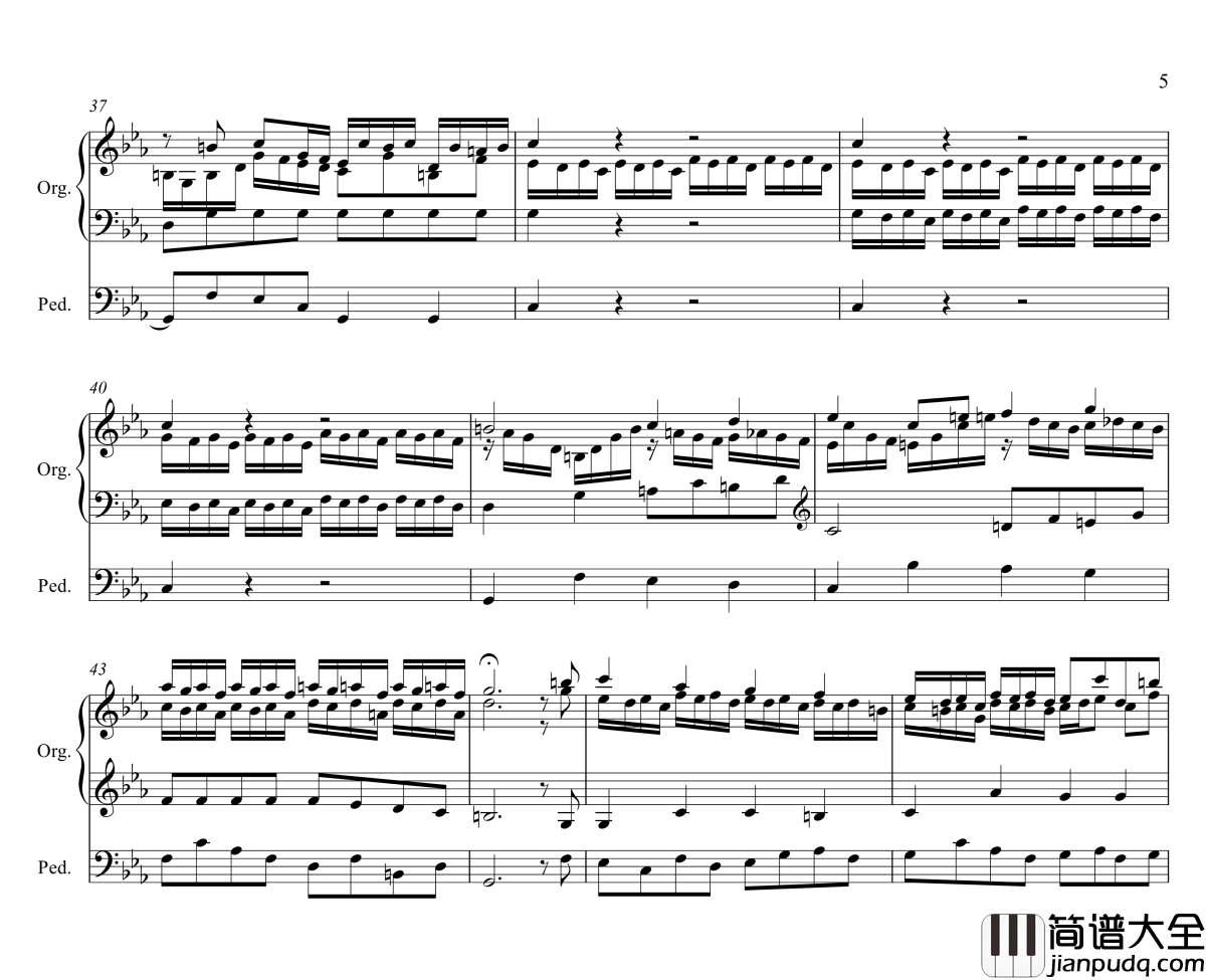 Tocatta_and_Fugue_in_C_minor钢琴谱_P.D.Q.Bach