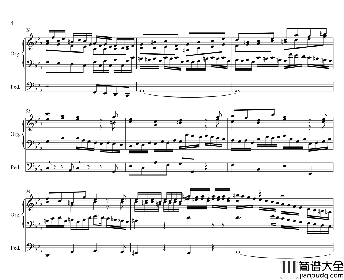 Tocatta_and_Fugue_in_C_minor钢琴谱_P.D.Q.Bach