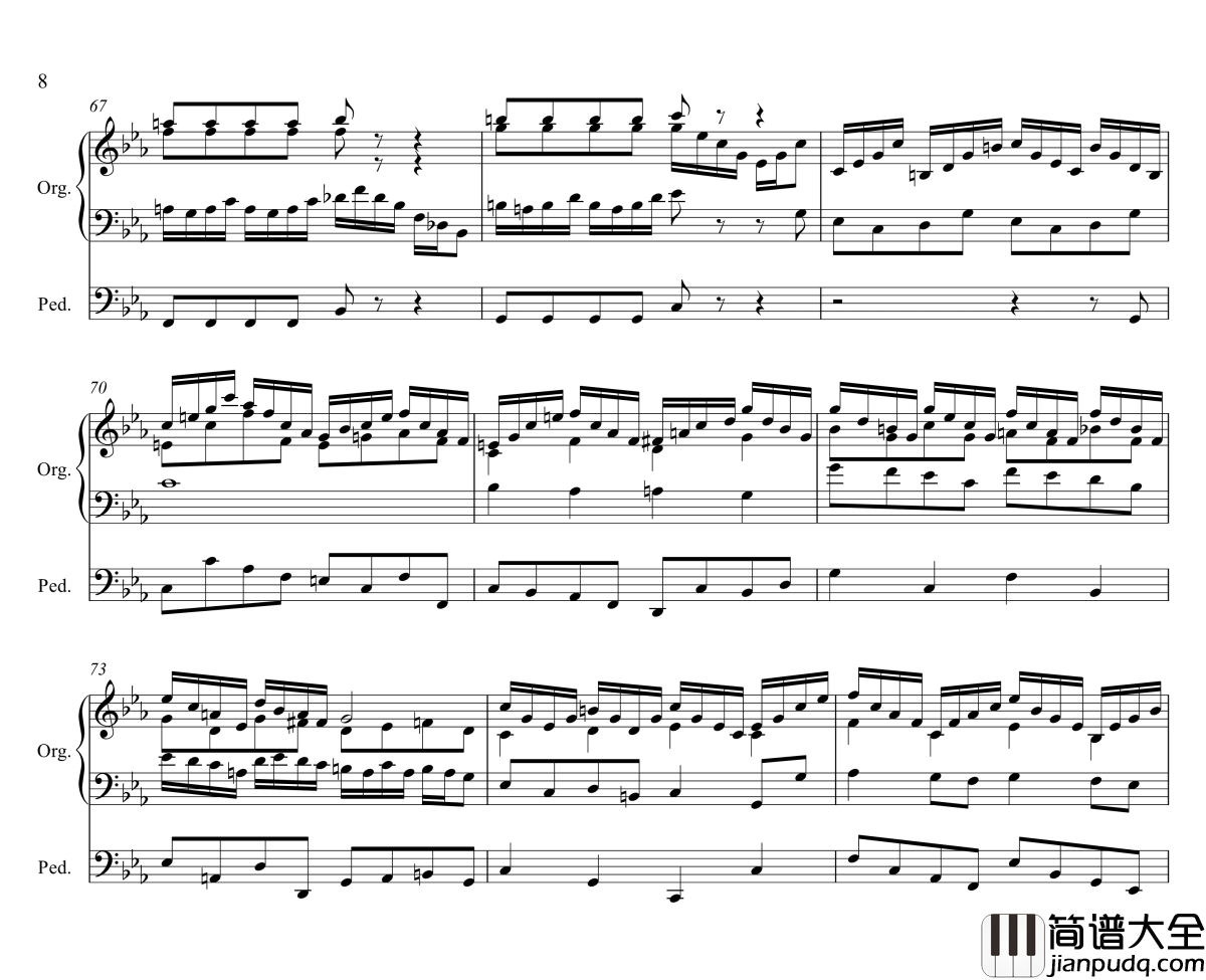 Tocatta_and_Fugue_in_C_minor钢琴谱_P.D.Q.Bach