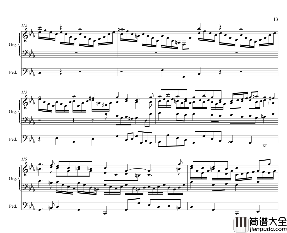 Tocatta_and_Fugue_in_C_minor钢琴谱_P.D.Q.Bach