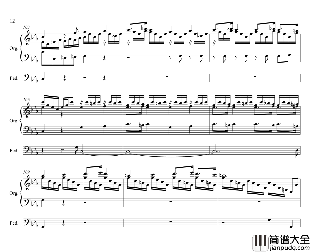 Tocatta_and_Fugue_in_C_minor钢琴谱_P.D.Q.Bach