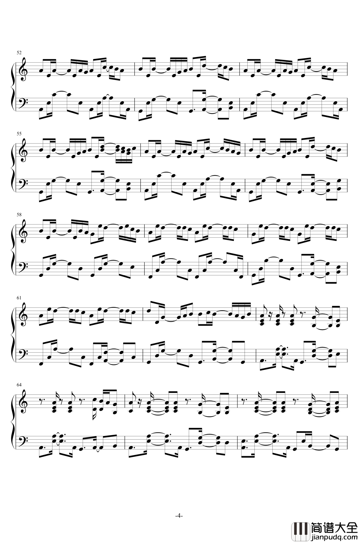 November_Sky雅尼钢琴谱_Yanni_雅尼