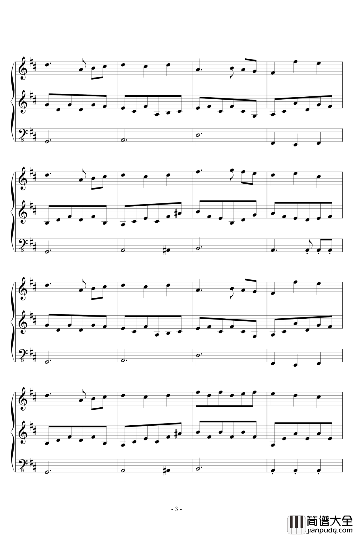 Fallen_Down钢琴谱_Reprise_undertale