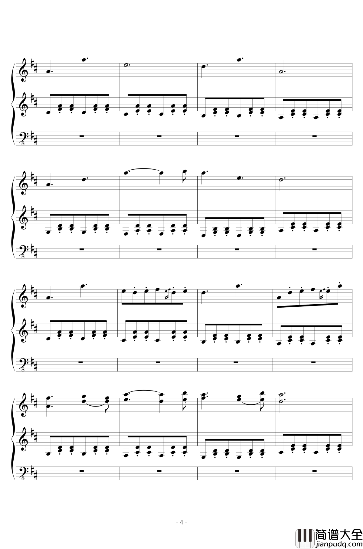 Fallen_Down钢琴谱_Reprise_undertale