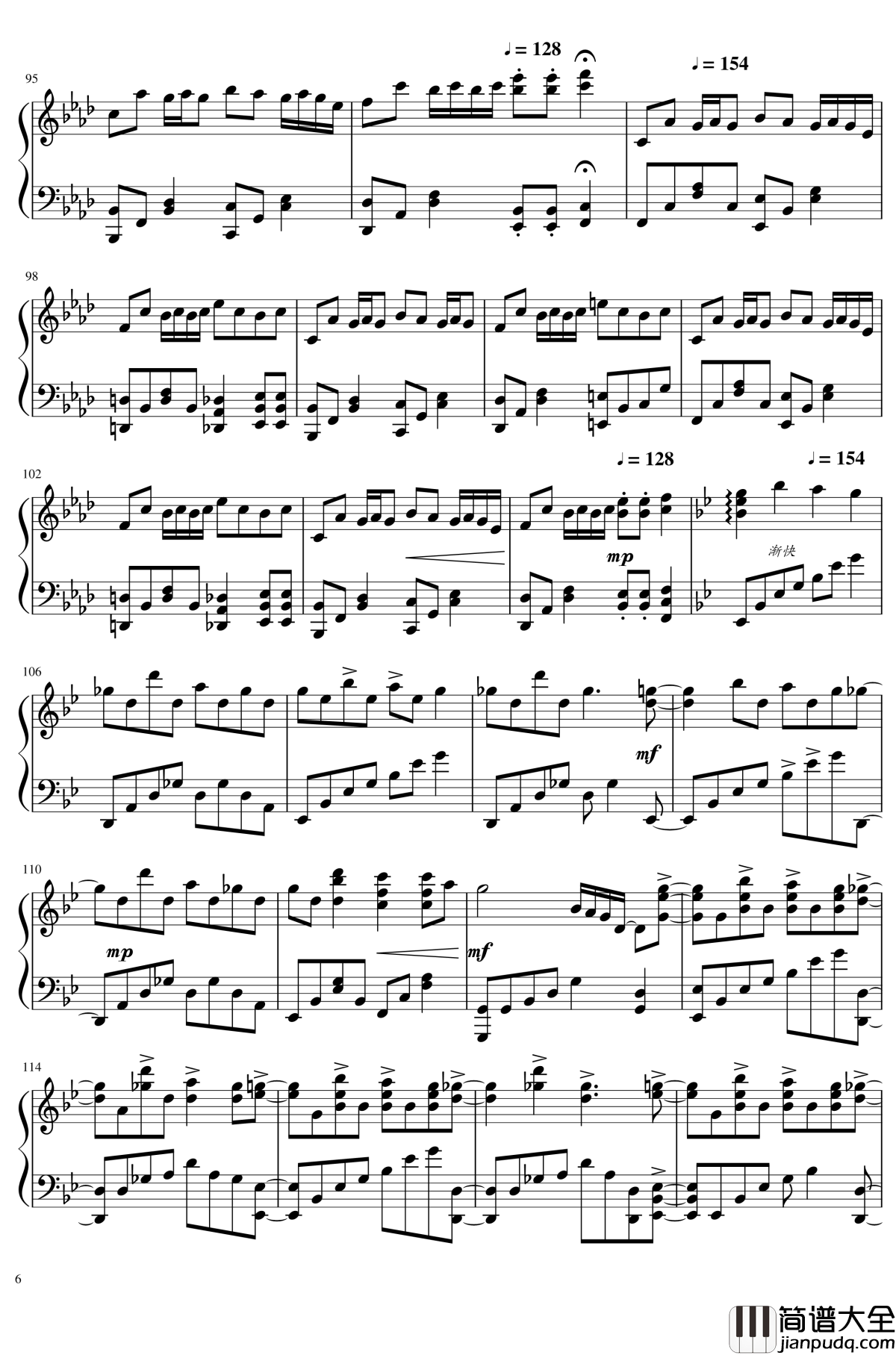 片翼の天使钢琴谱_Orchestra_Version_植松伸夫