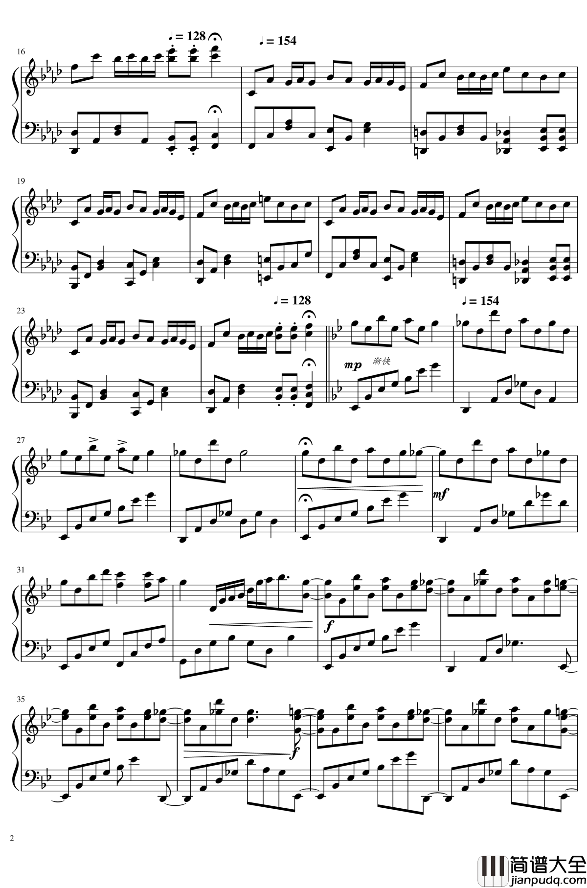 片翼の天使钢琴谱_Orchestra_Version_植松伸夫